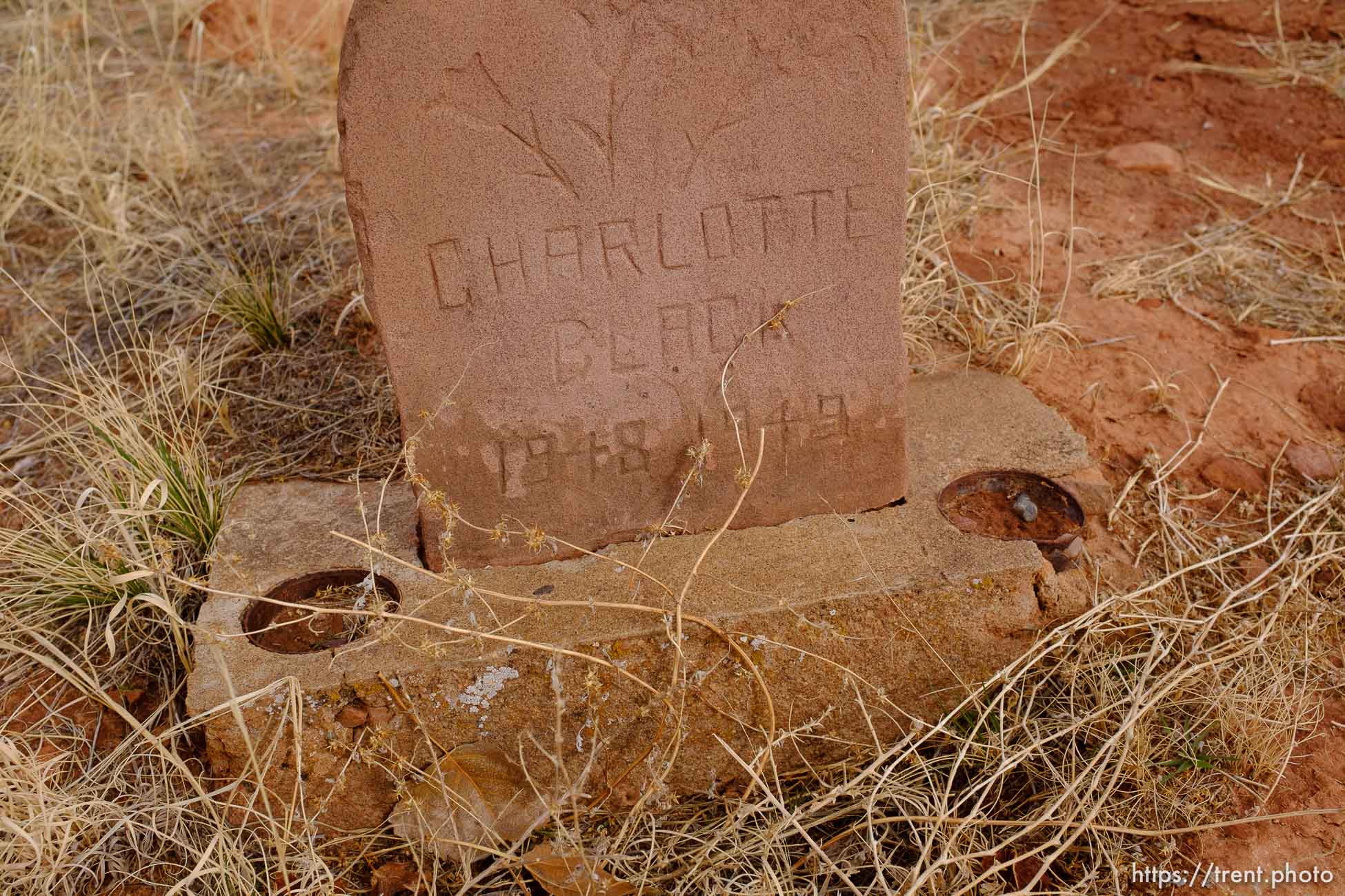 Charlotte Black, 1948-1949. Isaac W. Carling Memorial Park, Colorado City, Friday March 16, 2018.