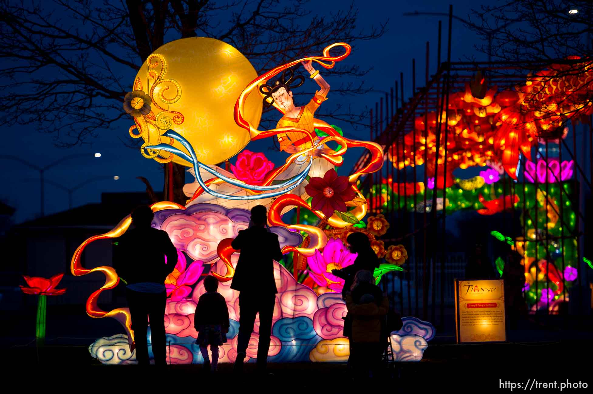 (Trent Nelson | The Salt Lake Tribune)  
Dragon Lights SLC, part of the China Lights touring festival, opens on March 23 and continues through May 6 at the Utah State Fairpark. This international cultural experience includes 39 custom-built illuminated exhibits, traditional Chinese handicrafts, dance and acrobatic performances, and a variety of Chinese food and traditional fair food and beverages. Dragon Lights SLC provides an opportunity for the community to explore the ancient culture of China while learning about China today.
Wednesday March 21, 2018.