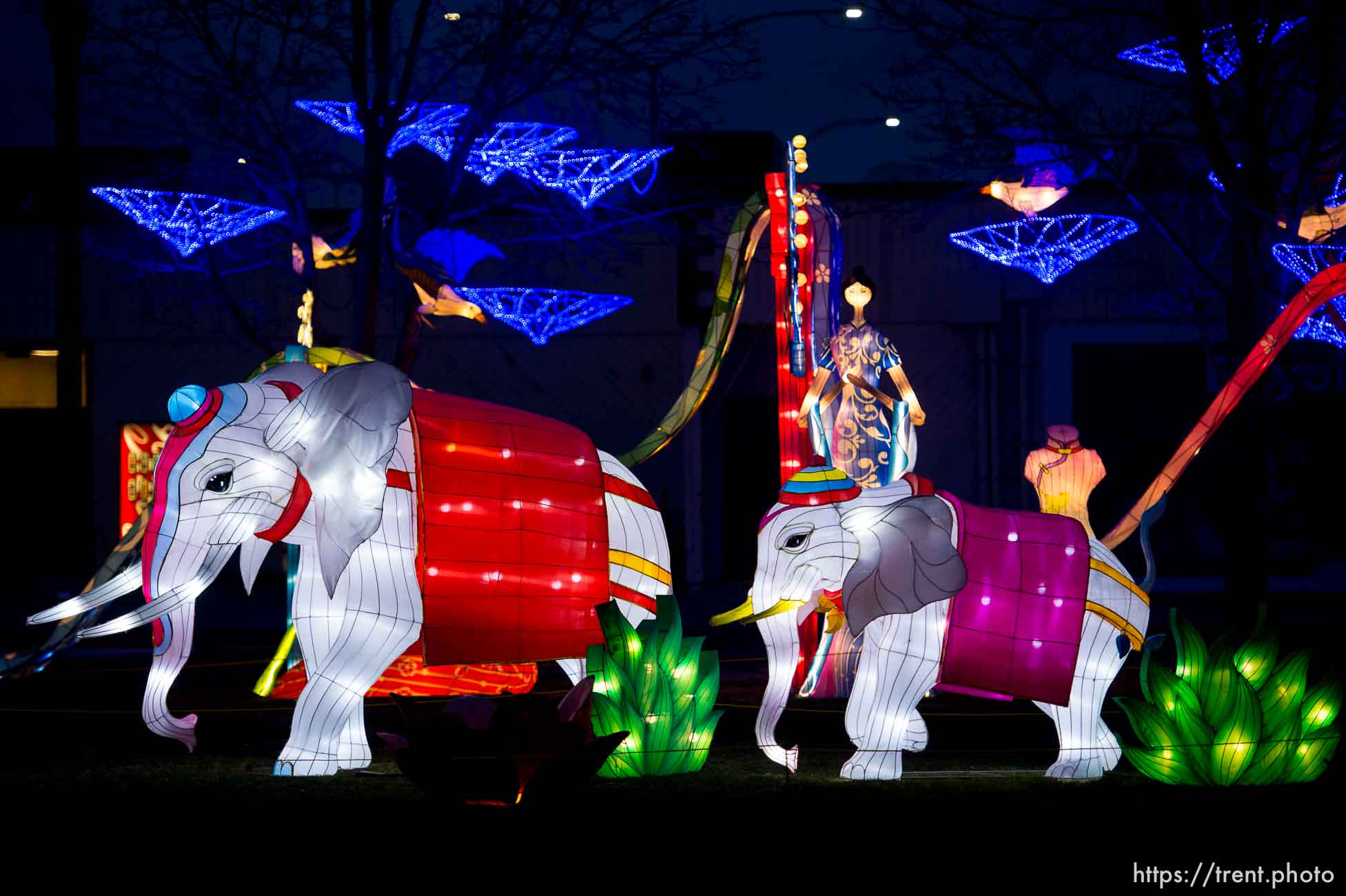 (Trent Nelson | The Salt Lake Tribune)  
Dragon Lights SLC, part of the China Lights touring festival, opens on March 23 and continues through May 6 at the Utah State Fairpark. This international cultural experience includes 39 custom-built illuminated exhibits, traditional Chinese handicrafts, dance and acrobatic performances, and a variety of Chinese food and traditional fair food and beverages. Dragon Lights SLC provides an opportunity for the community to explore the ancient culture of China while learning about China today.
Wednesday March 21, 2018.