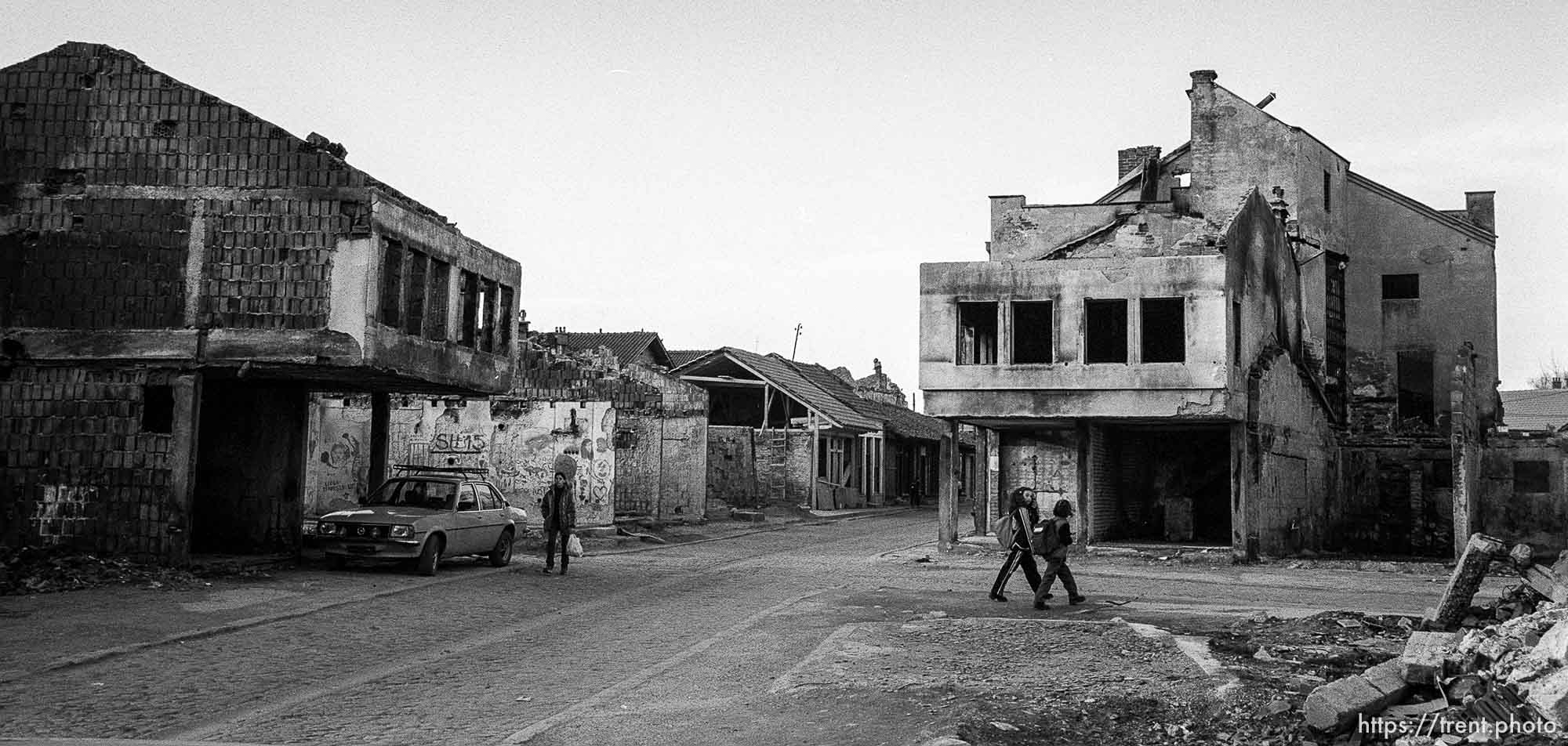 Destroyed buildings