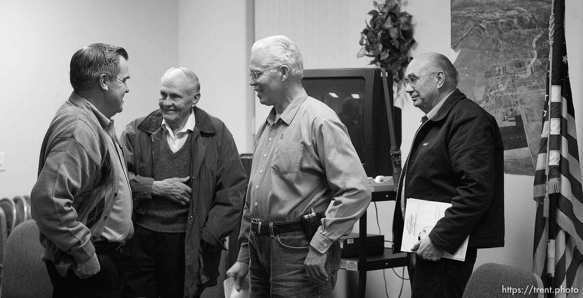 Terrill Johnson, Bygnal Dutson, Donald Richter, Floyd Black. Colorado City, City Council Meeting.