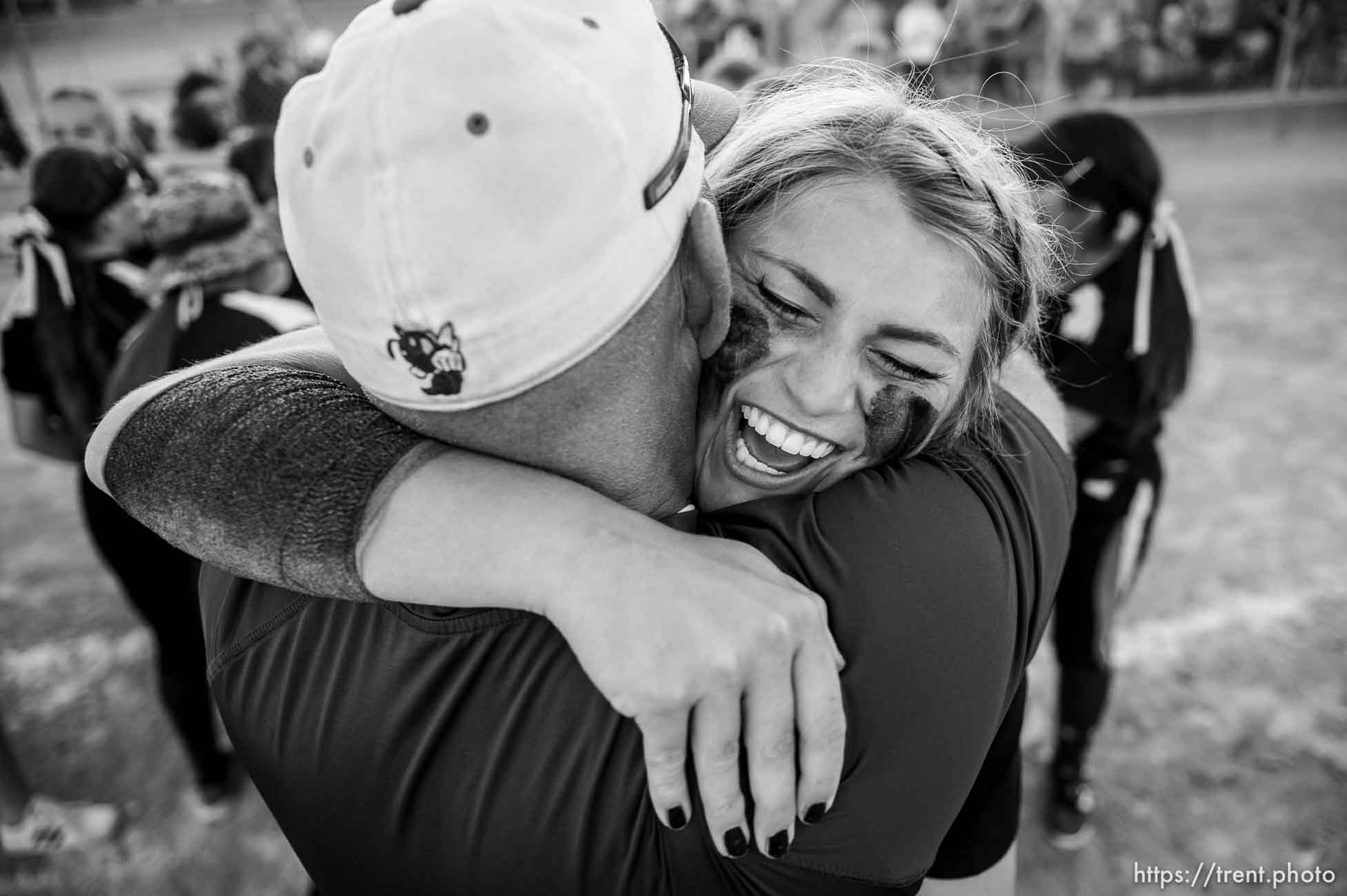 (Trent Nelson | The Salt Lake Tribune)  
Box Elder beats Bountiful High School in the 5A Softball State Championship game, Thursday May 24, 2018. Box Elder's Mallory Merrill (23).