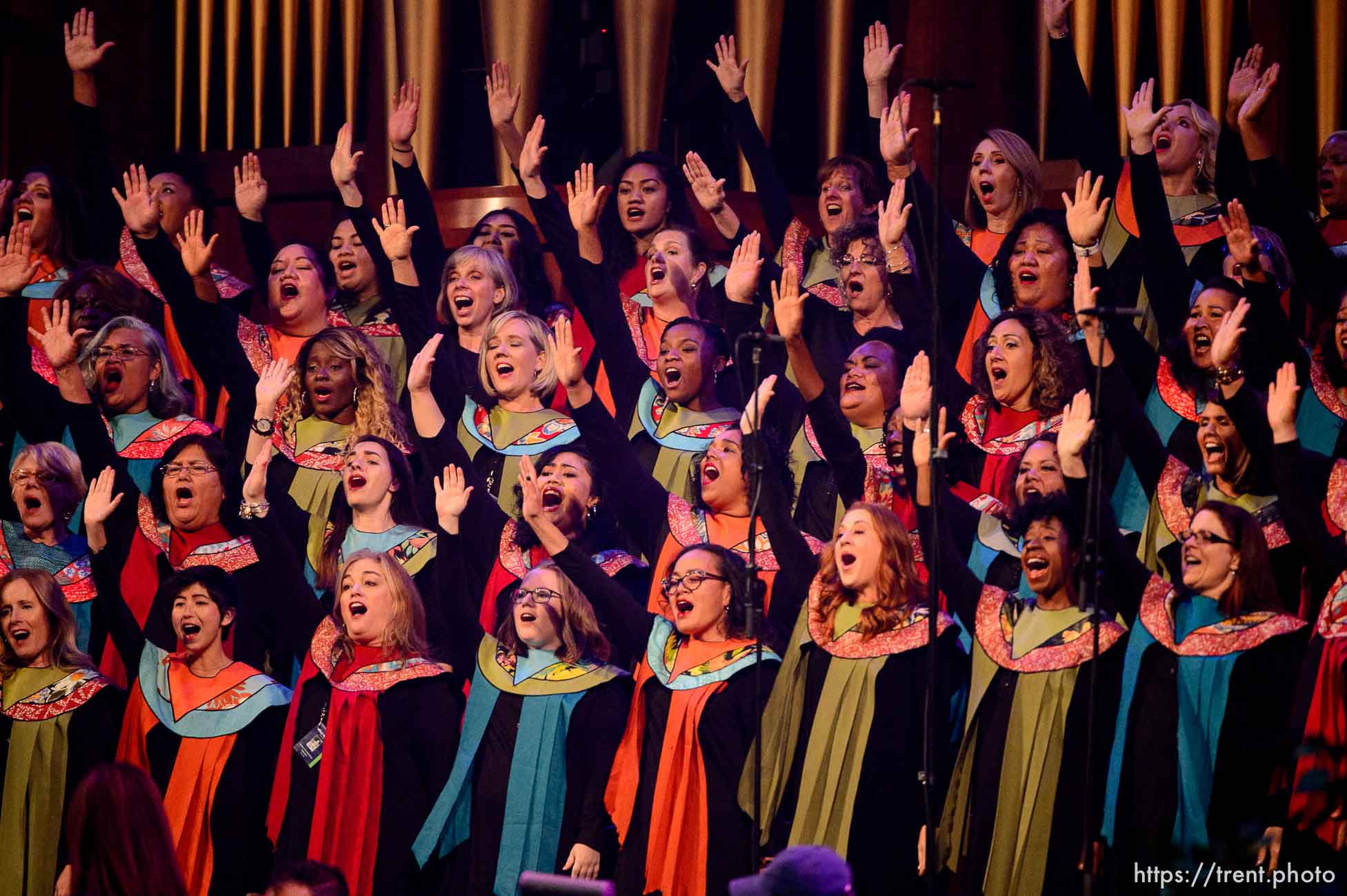 (Trent Nelson | The Salt Lake Tribune)  
The dress rehearsal for “Be One,” an event put on by the LDS Church to celebrate the 1978 revelation on the priesthood on its 40th anniversary (which is June 1), in Salt Lake City, Thursday May 31, 2018.