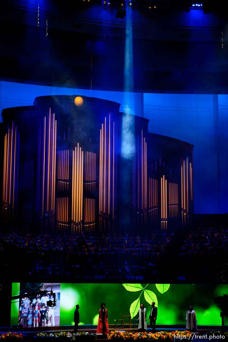 (Trent Nelson | The Salt Lake Tribune)  
The dress rehearsal for “Be One,” an event put on by the LDS Church to celebrate the 1978 revelation on the priesthood on its 40th anniversary (which is June 1), in Salt Lake City, Thursday May 31, 2018.