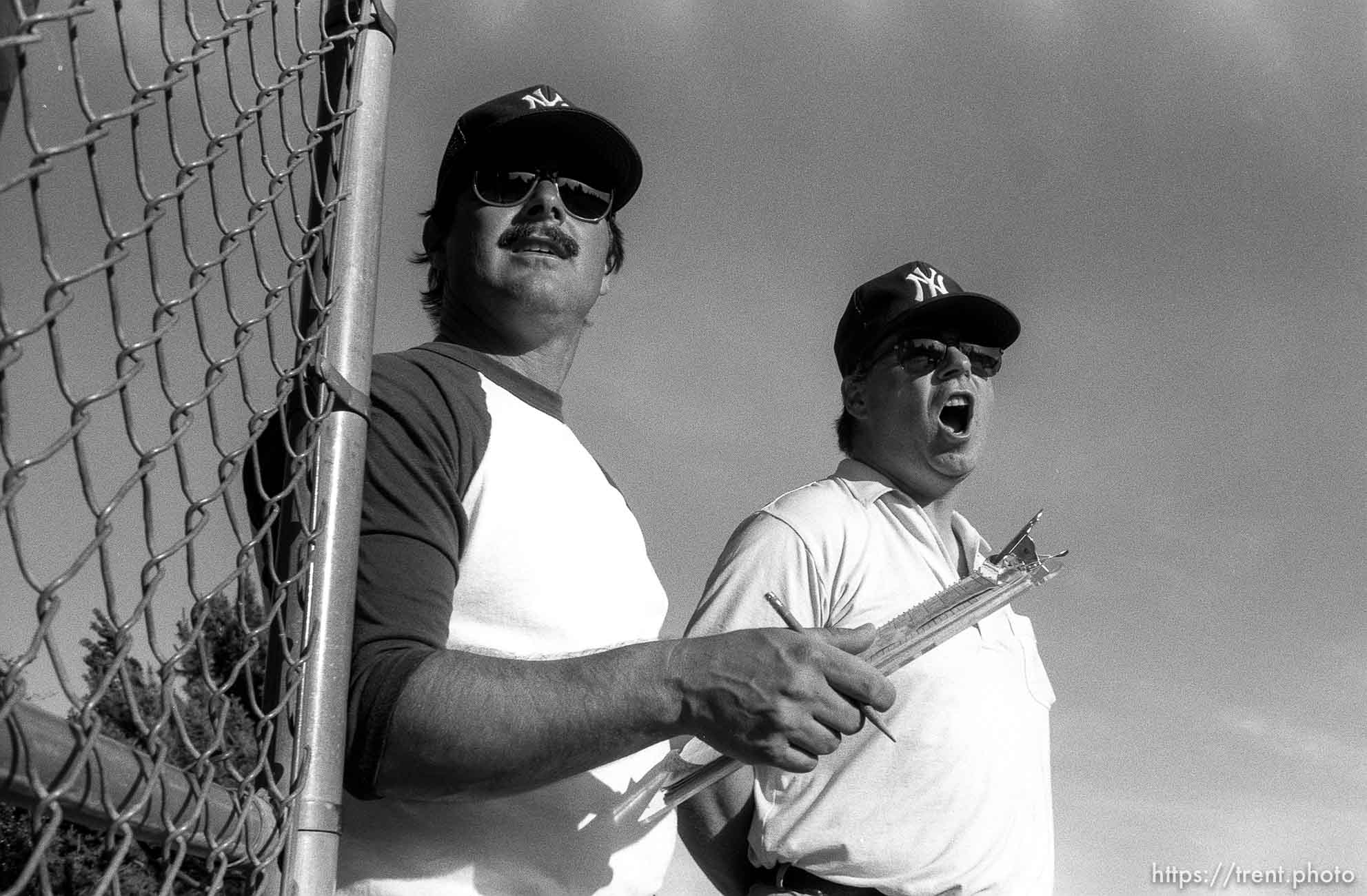 Coaches at Yankees game