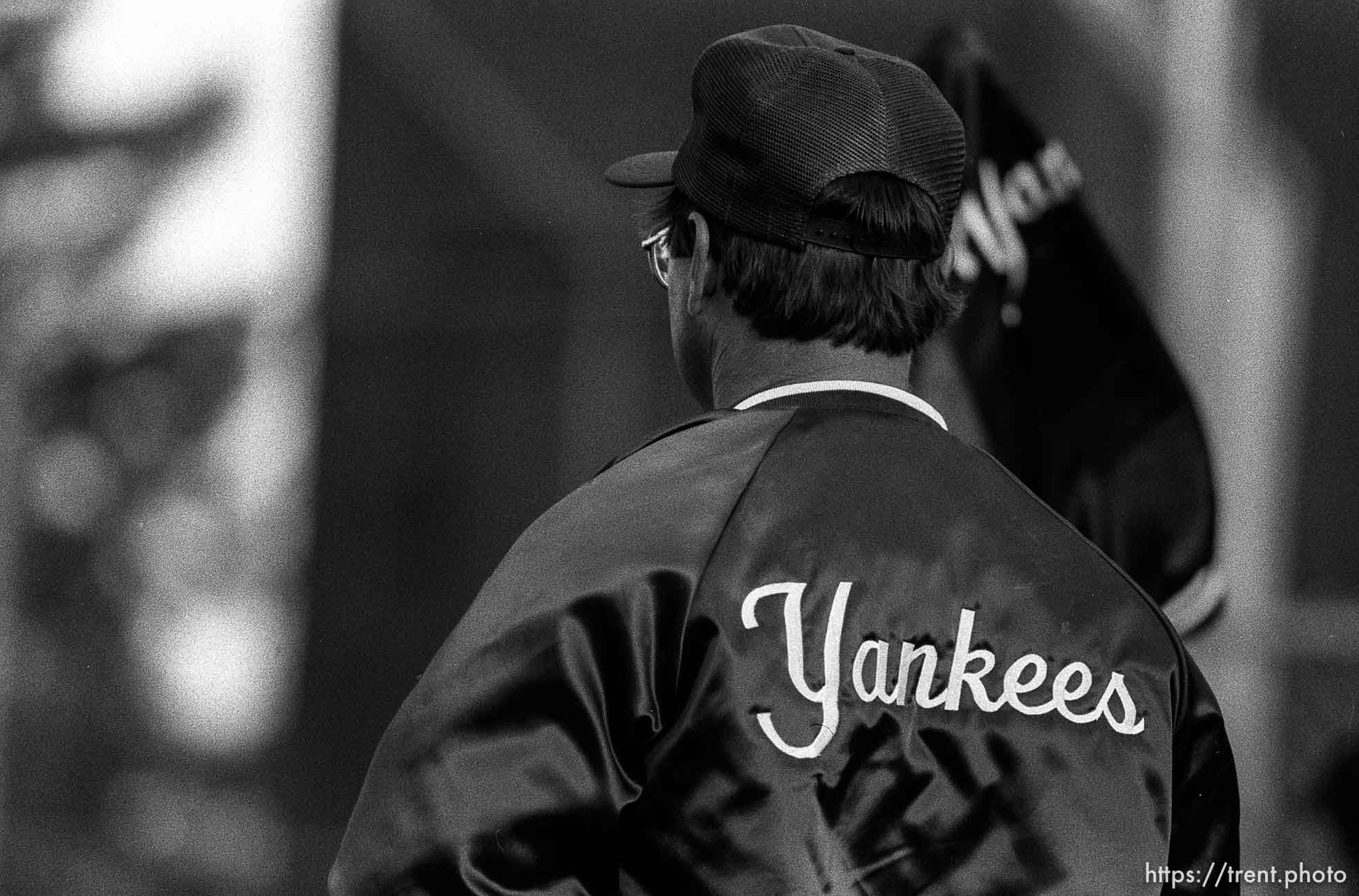 Manager at Yankees game.