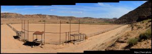 abandoned baseball diamond in Montezuma Creek, Navajo Nation