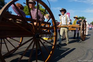 (Trent Nelson | The Salt Lake Tribune)  
The Days of '47 Parade in Salt Lake City, Tuesday July 24, 2018.