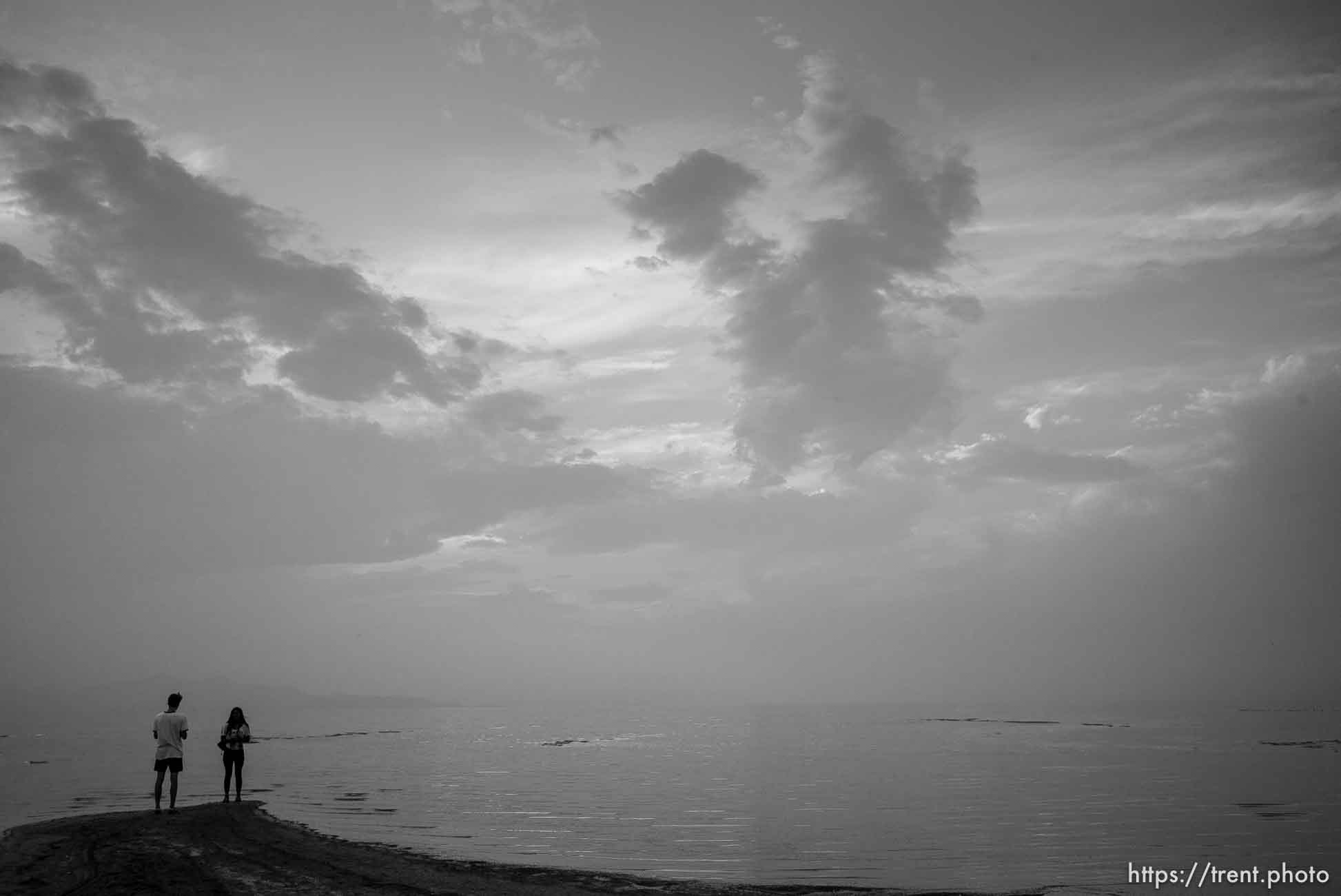 sunset at great salt lake 
, Tuesday July 31, 2018.