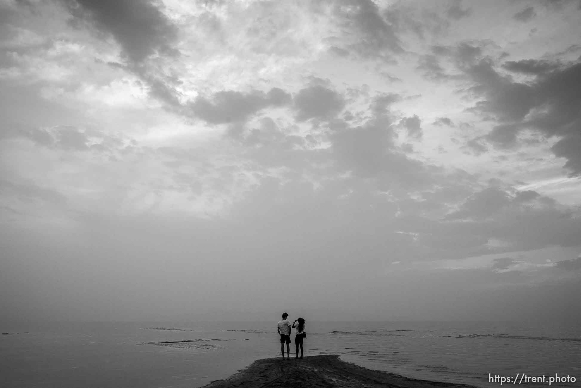 sunset at great salt lake 
, Tuesday July 31, 2018.