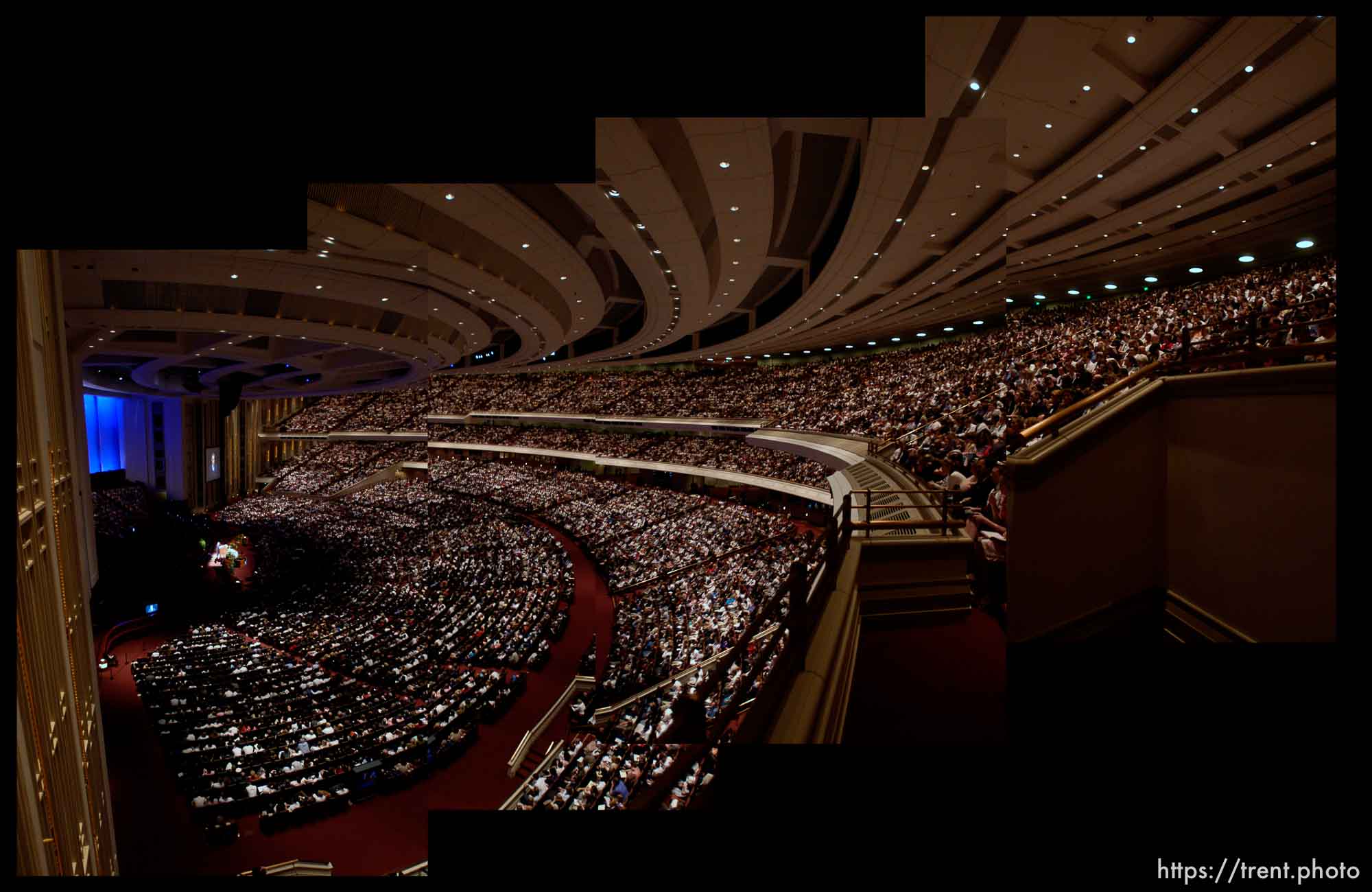 LDS General Conference in the conference center.