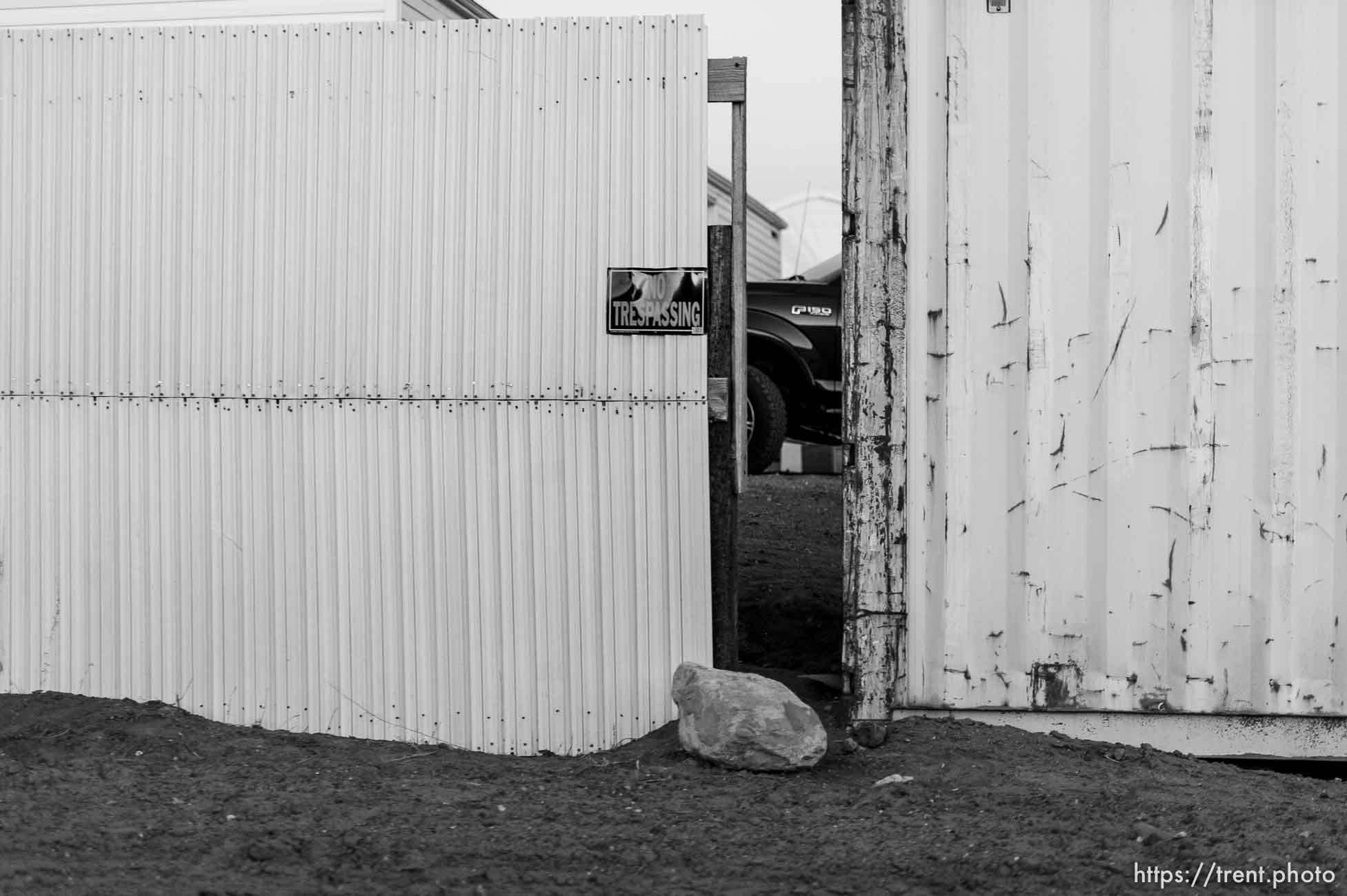 Trent Nelson  |  The Salt Lake Tribune
wall around bishop's storehouse, Thursday February 25, 2016.