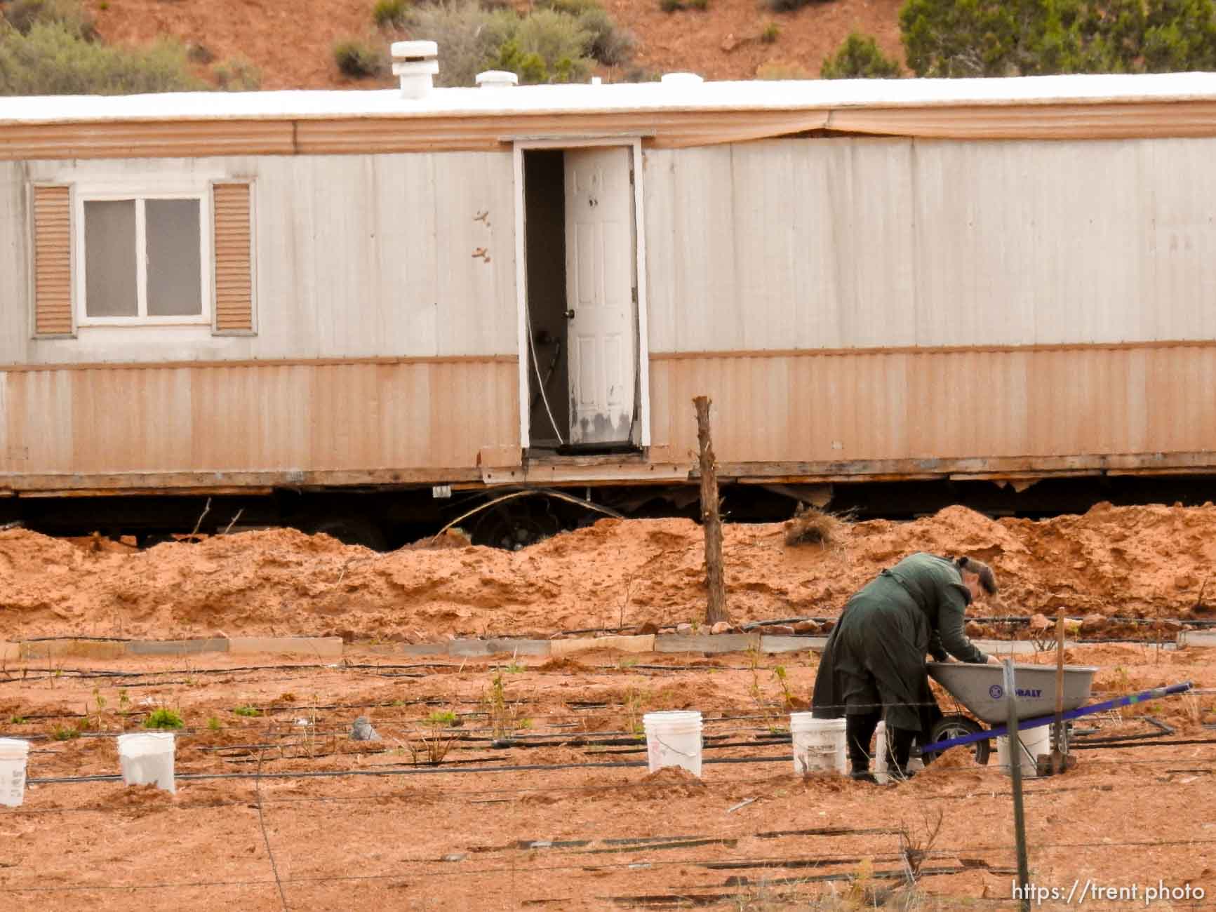 FLDS woman working, Friday April 15, 2016.