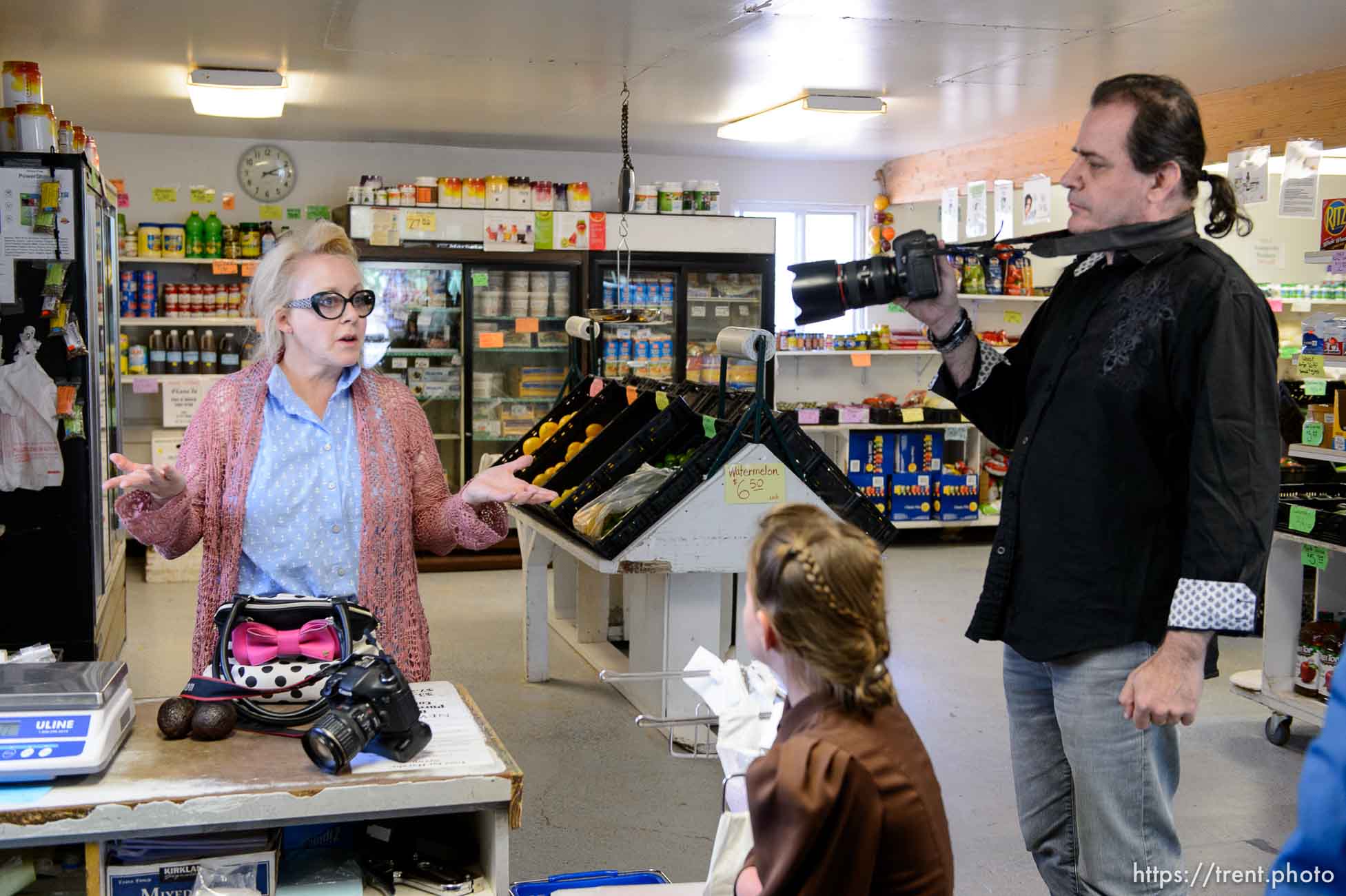 Trent Nelson  |  The Salt Lake Tribune
short creek trading company grocery store, given eviction notice by UEP trust, Monday May 8, 2017.  christine marie katas, tolga katas