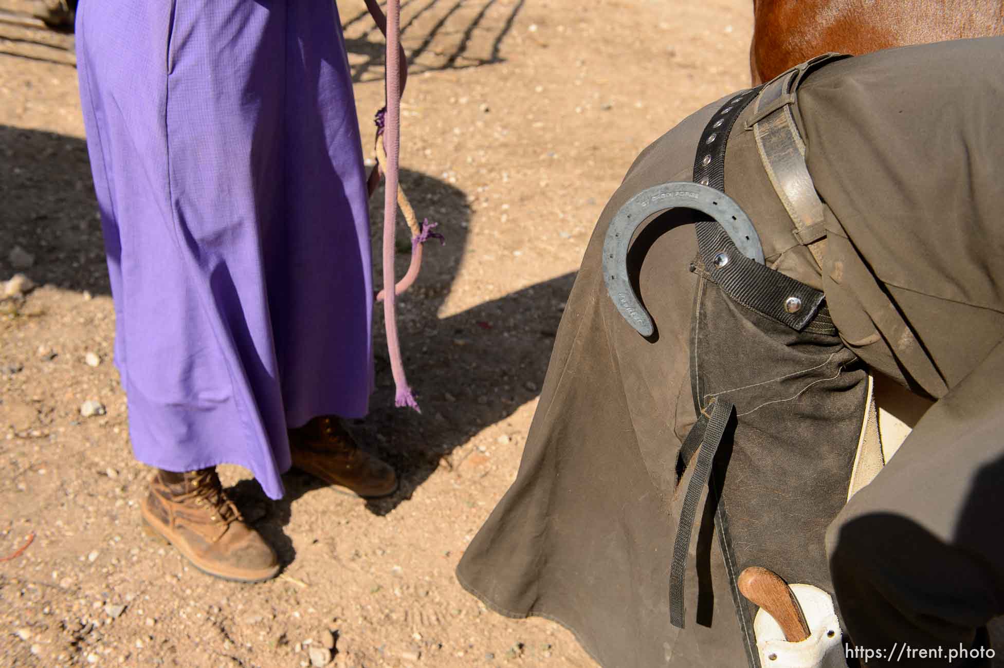 Trent Nelson  |  The Salt Lake Tribune
flds farrier ladies shoeing horse, Monday May 8, 2017.