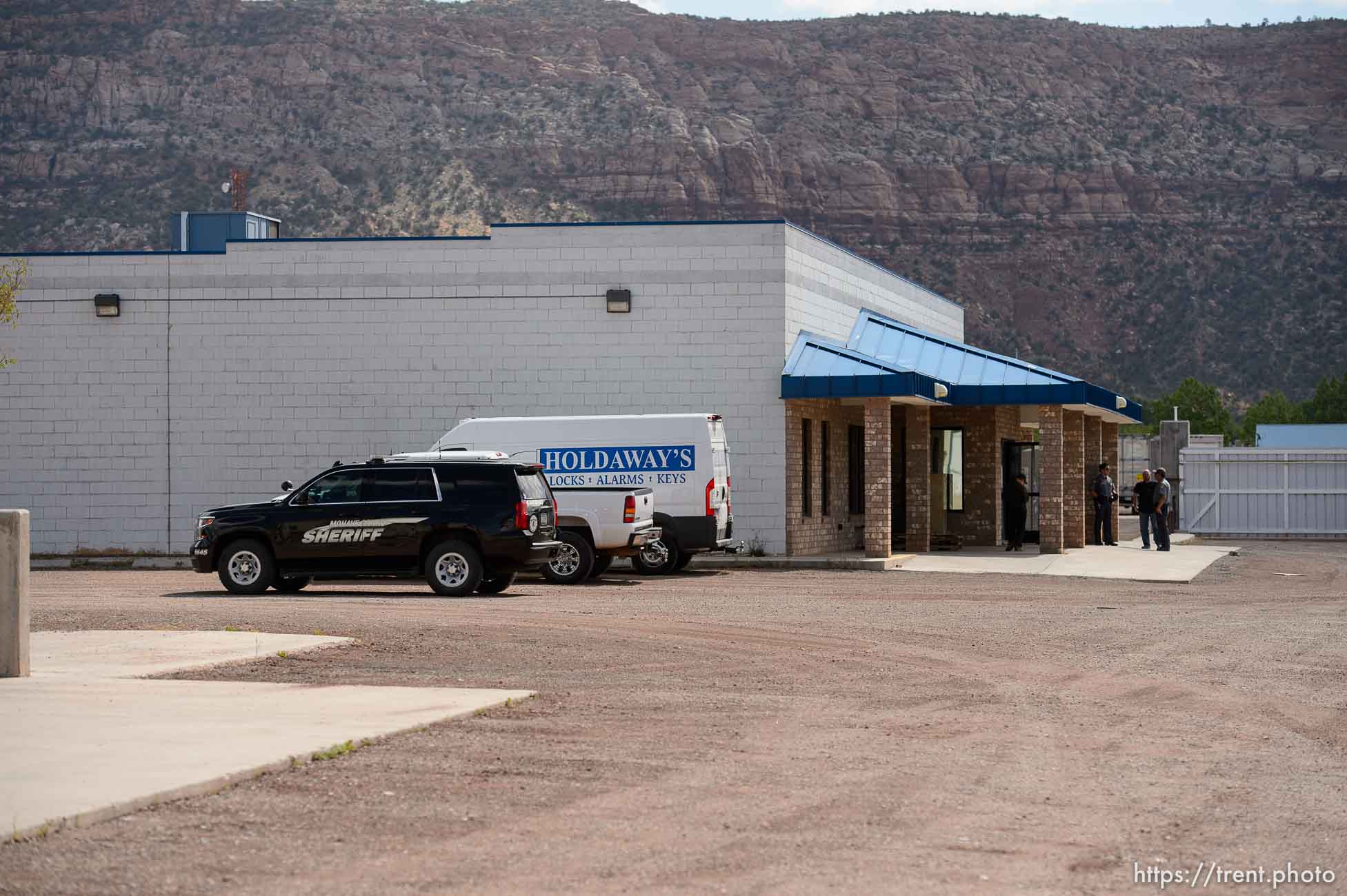 Trent Nelson  |  The Salt Lake Tribune
UEP trust eviction of south yard, former FLDS storehouse, Monday May 8, 2017.