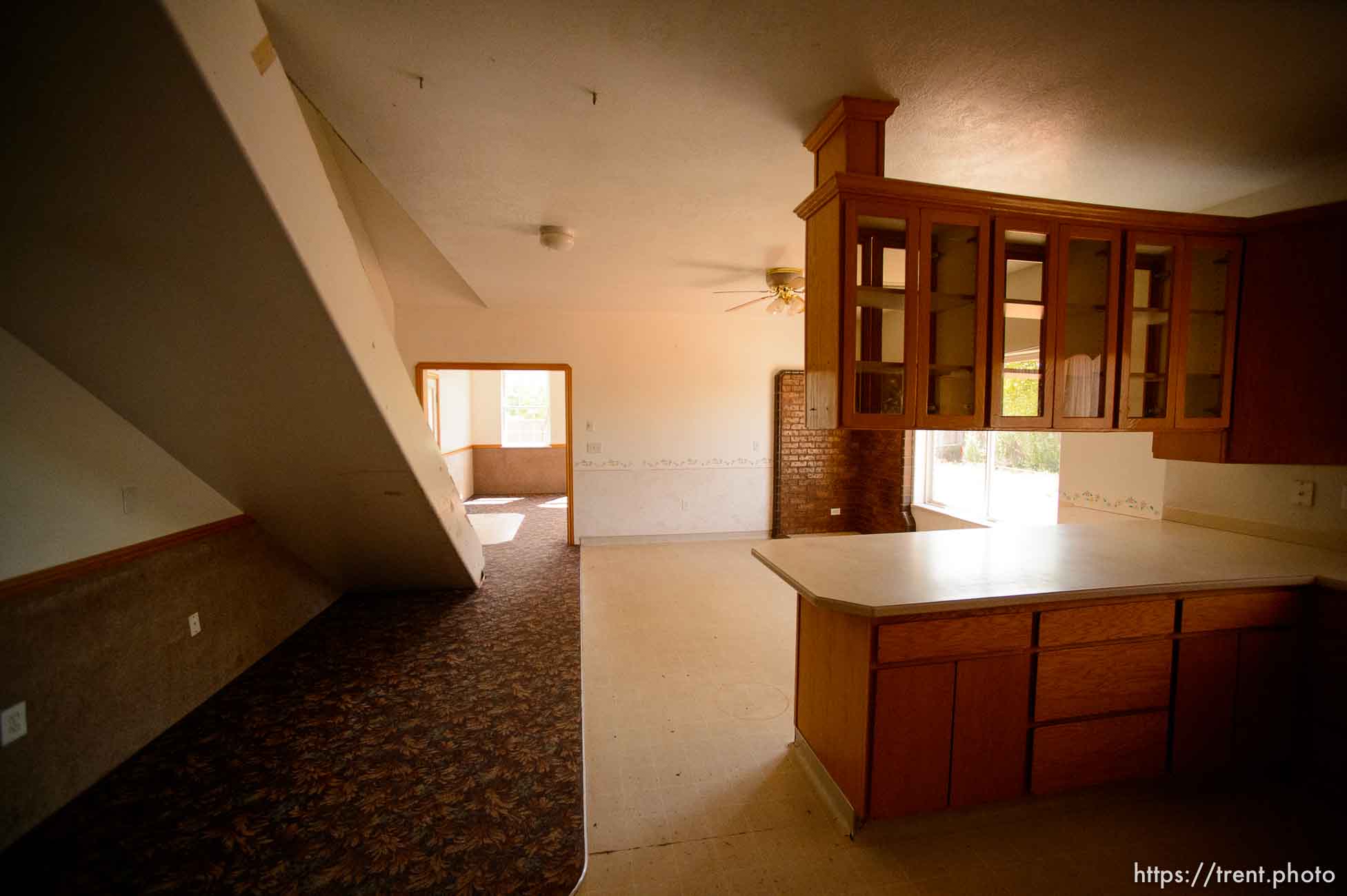 Trent Nelson  |  The Salt Lake Tribune
An empty UEP Trust home in Colorado City, AZ, vacated by an FLDS family as eviction loomed, Monday May 8, 2017.