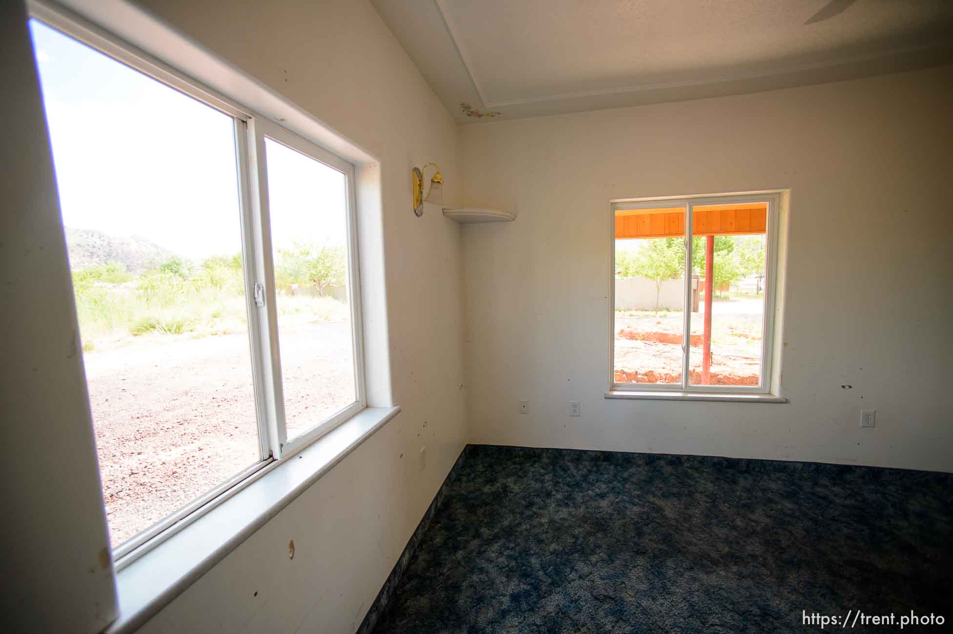 Trent Nelson  |  The Salt Lake Tribune
An empty UEP Trust home in Colorado City, AZ, vacated by an FLDS family as eviction loomed, Monday May 8, 2017.