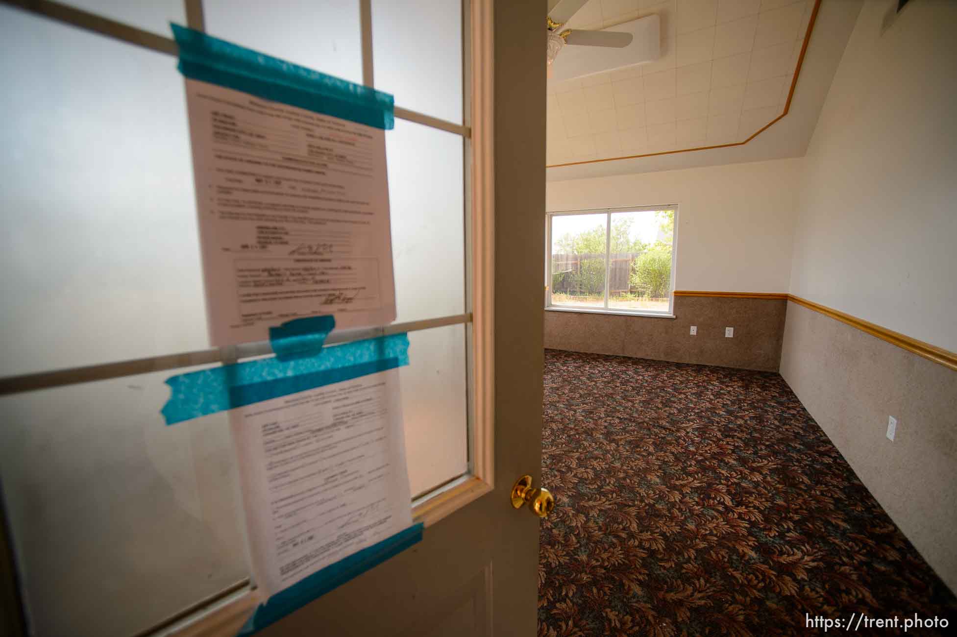 Trent Nelson  |  The Salt Lake Tribune
An empty UEP Trust home in Colorado City, AZ, vacated by an FLDS family as eviction loomed, Monday May 8, 2017.