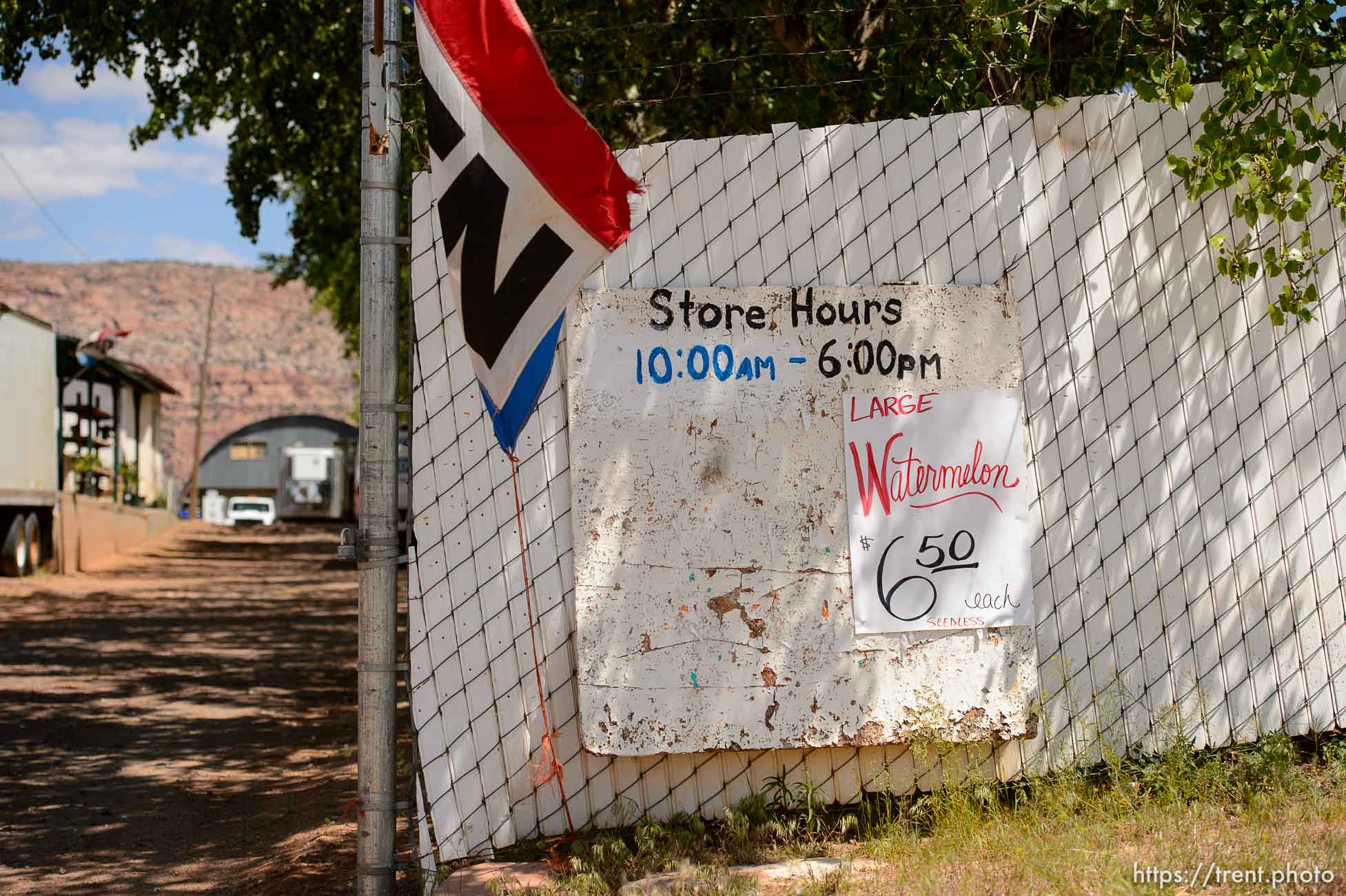 Trent Nelson  |  The Salt Lake Tribune
short creek trading company, an FLDS grocery, given eviction notice from UEP trust, Monday May 8, 2017.