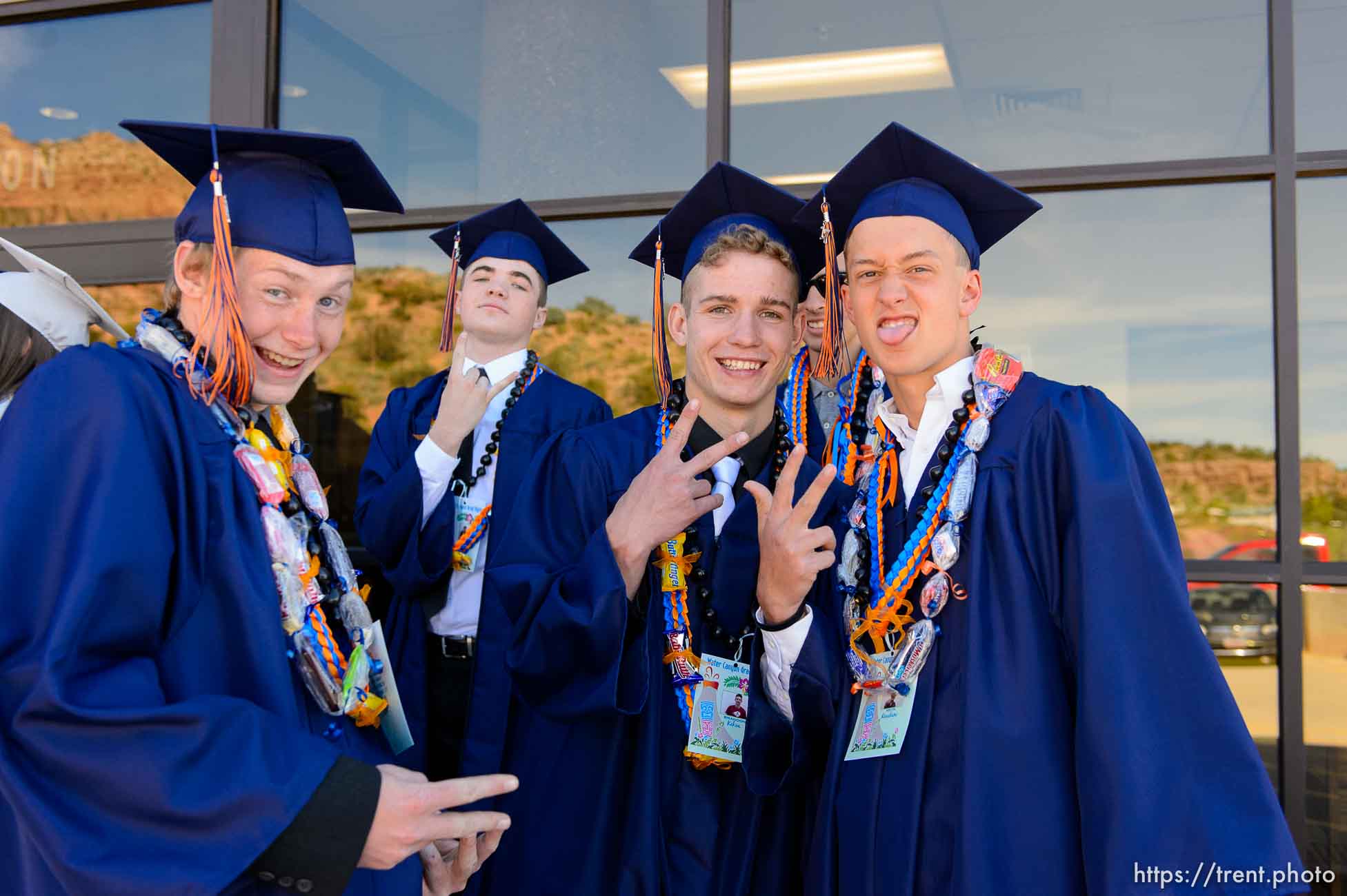 Trent Nelson  |  The Salt Lake Tribune
 at Water Canyon High School's graduation ceremony in Hildale, Monday May 22, 2017. Two years ago the school had one graduate, this year twenty-five.