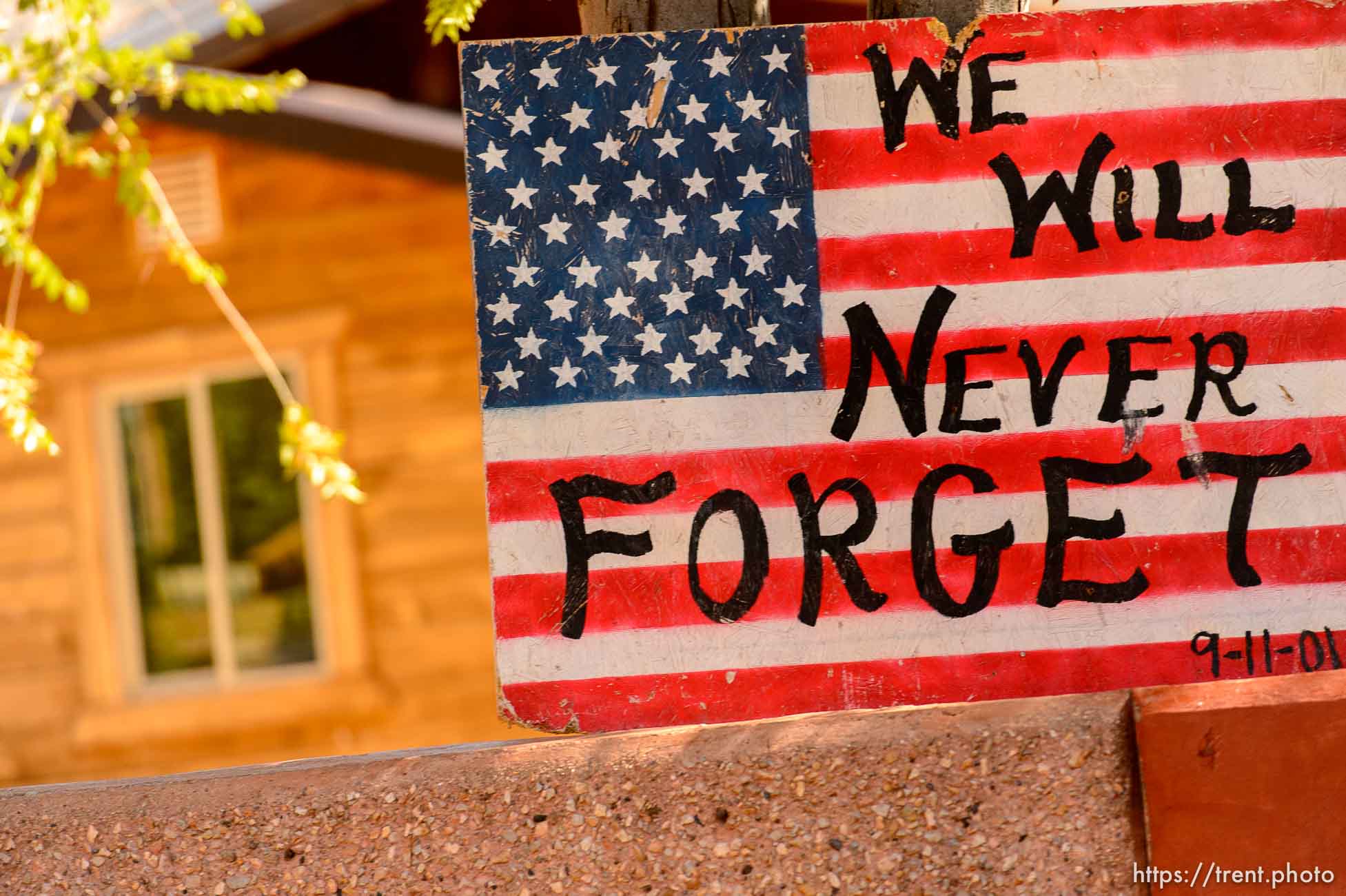 Trent Nelson  |  The Salt Lake Tribune
we will never forget, us flag, Wednesday September 14, 2016.