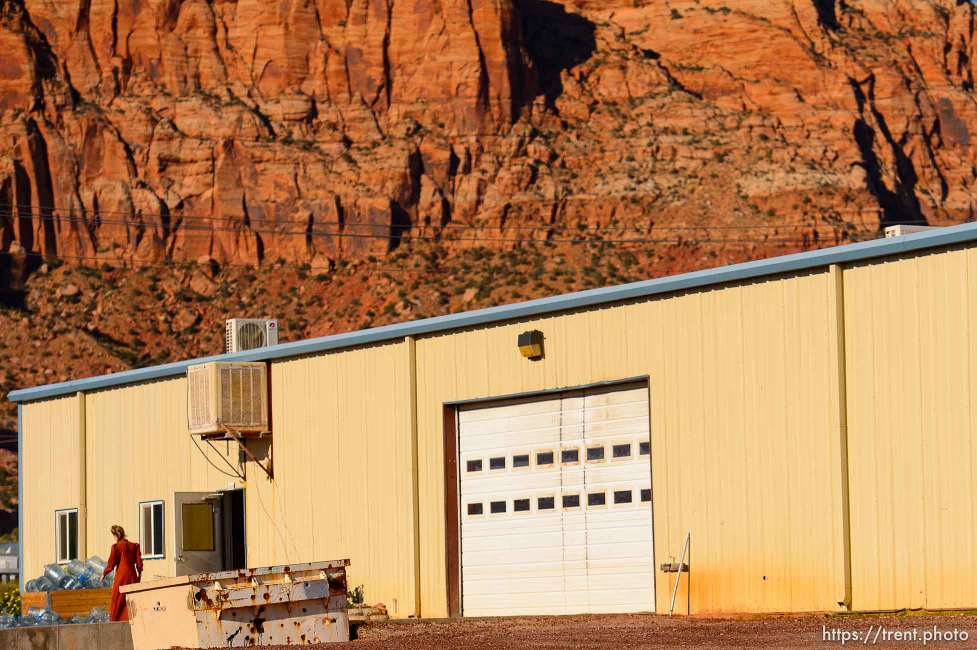 Trent Nelson  |  The Salt Lake Tribune
Industrial building on Lot 8, Hildale, Wednesday September 14, 2016.