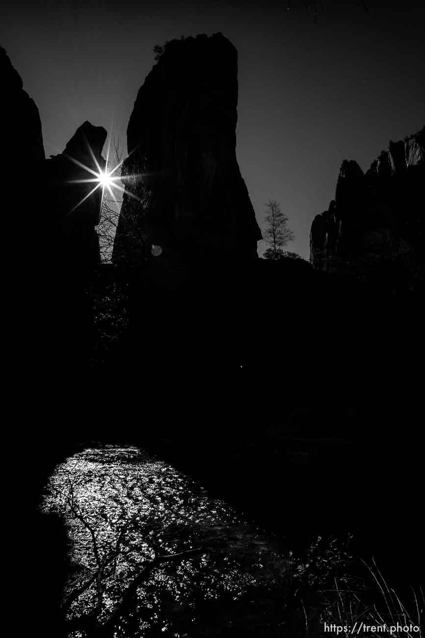 Temple of Sinawava, Zion National Park, Saturday Jan. 12, 2019.