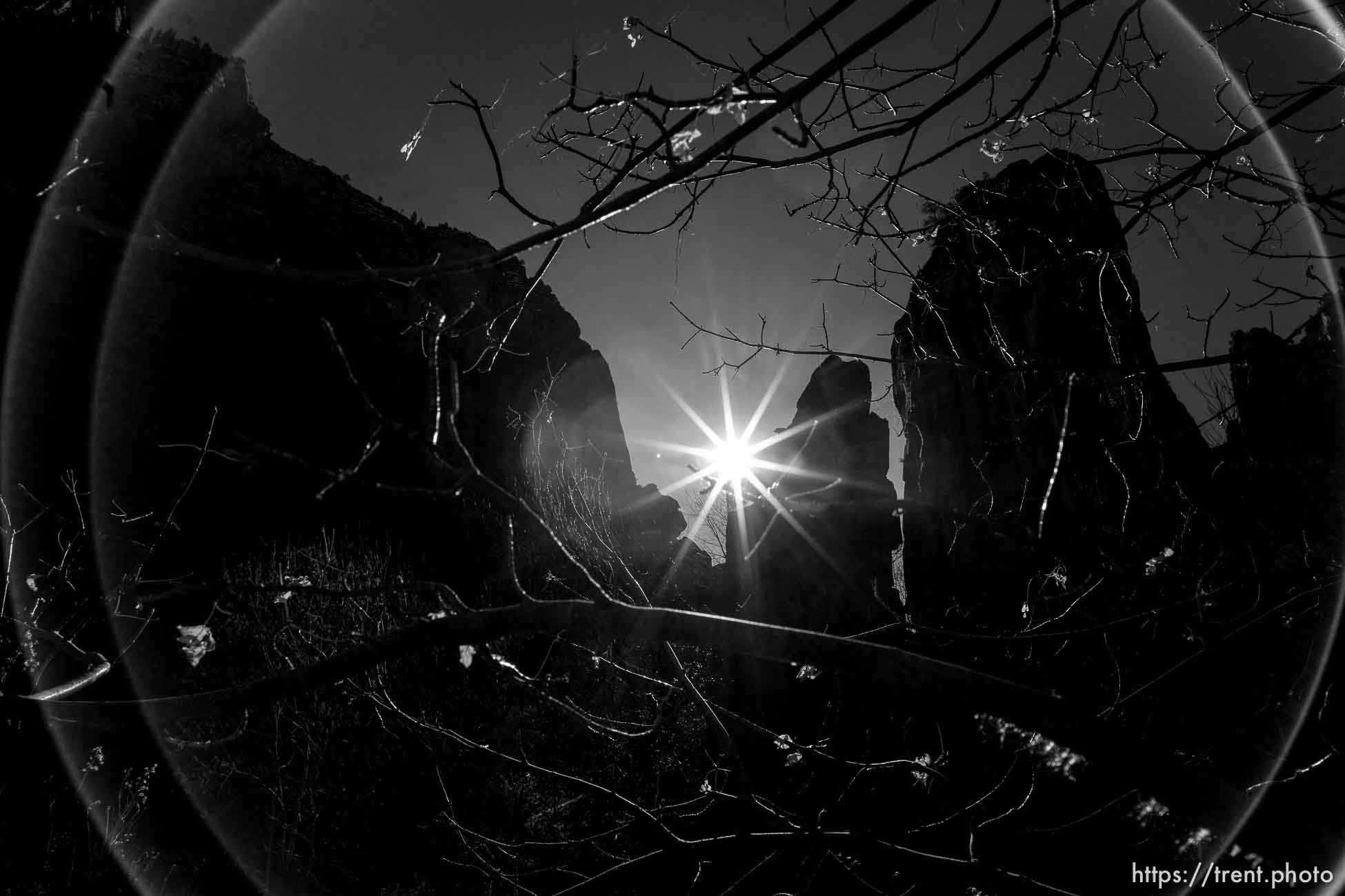 Temple of Sinawava, Zion National Park, Saturday Jan. 12, 2019.