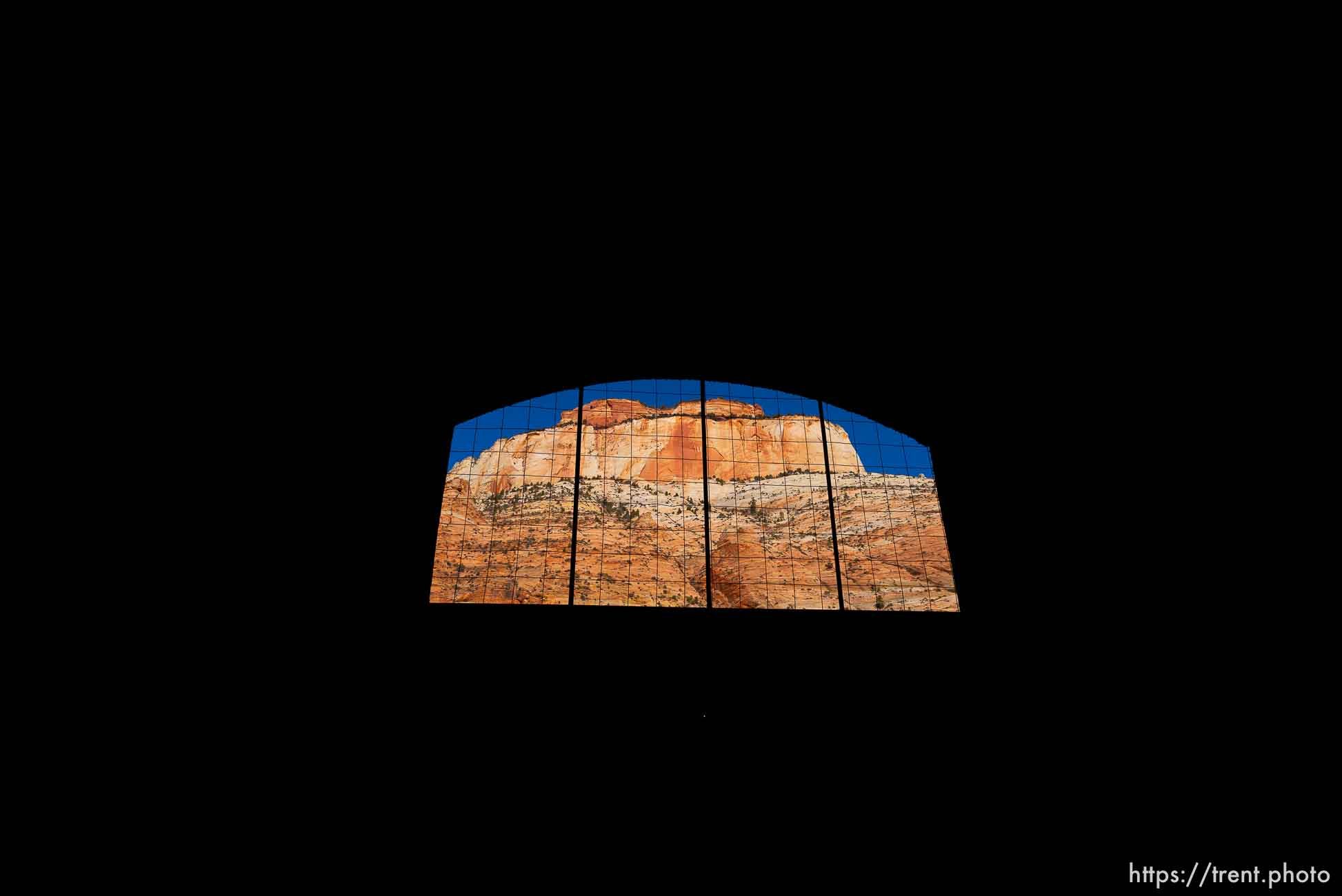 (Trent Nelson | The Salt Lake Tribune)  
Zion National Park, Saturday Jan. 12, 2019. tunnel