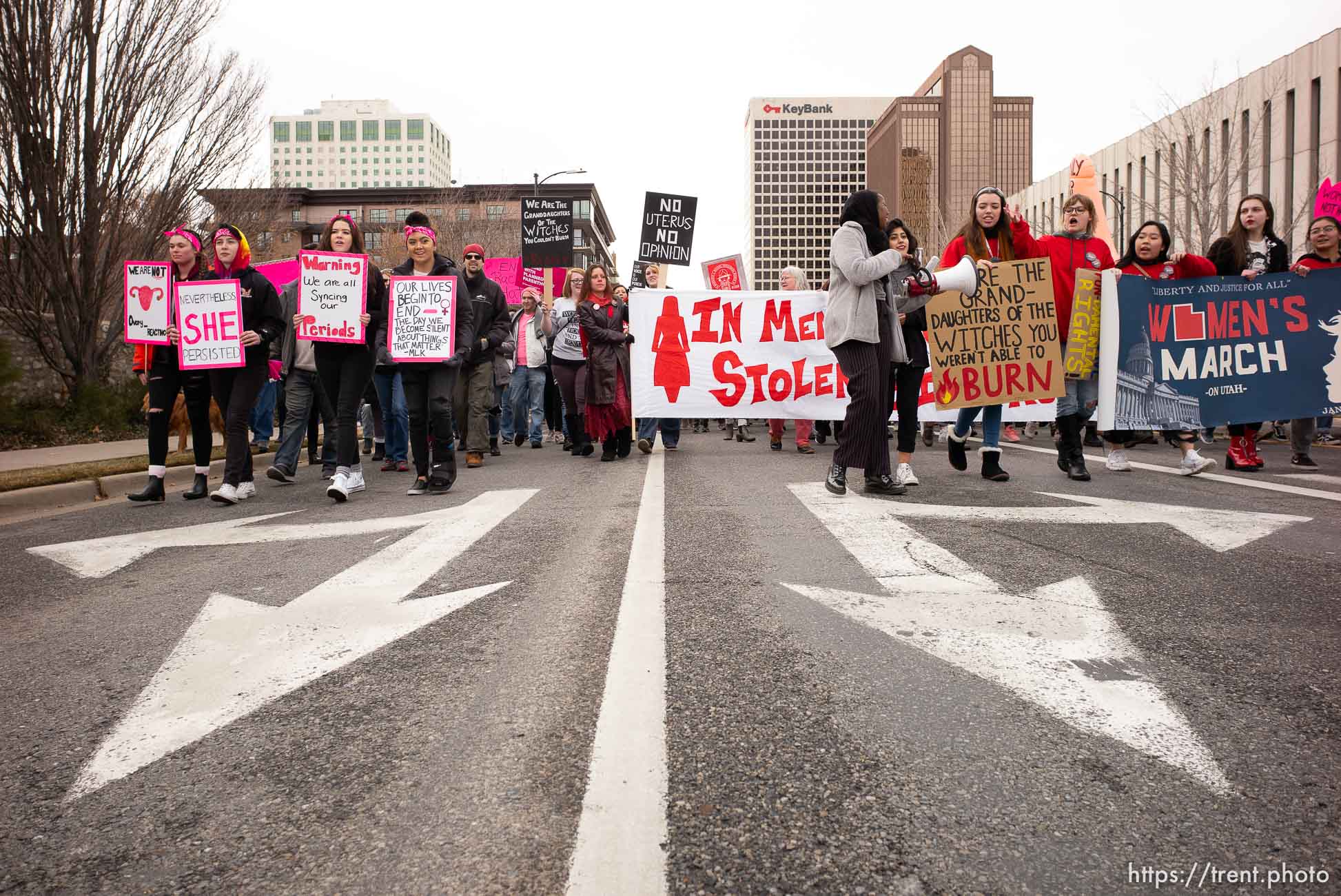 (Trent Nelson | The Salt Lake Tribune)
The 2019 Women's March on Utah in Salt Lake City on Saturday Jan. 19, 2019.