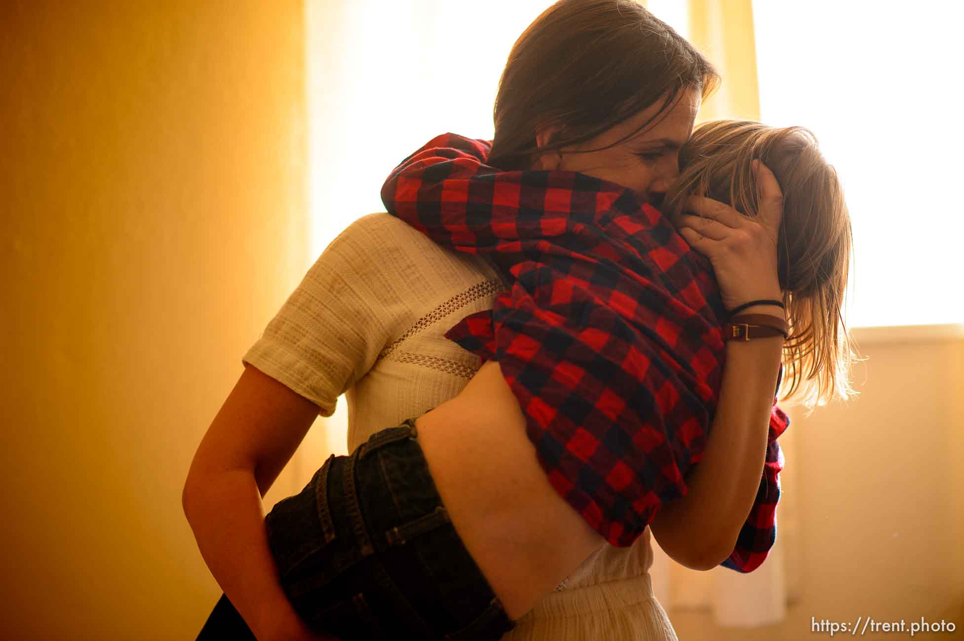 (Trent Nelson  |  The Salt Lake Tribune)  
Michelle Densley with her son Edison in her apartment in Salt Lake County on Monday April 8, 2019.