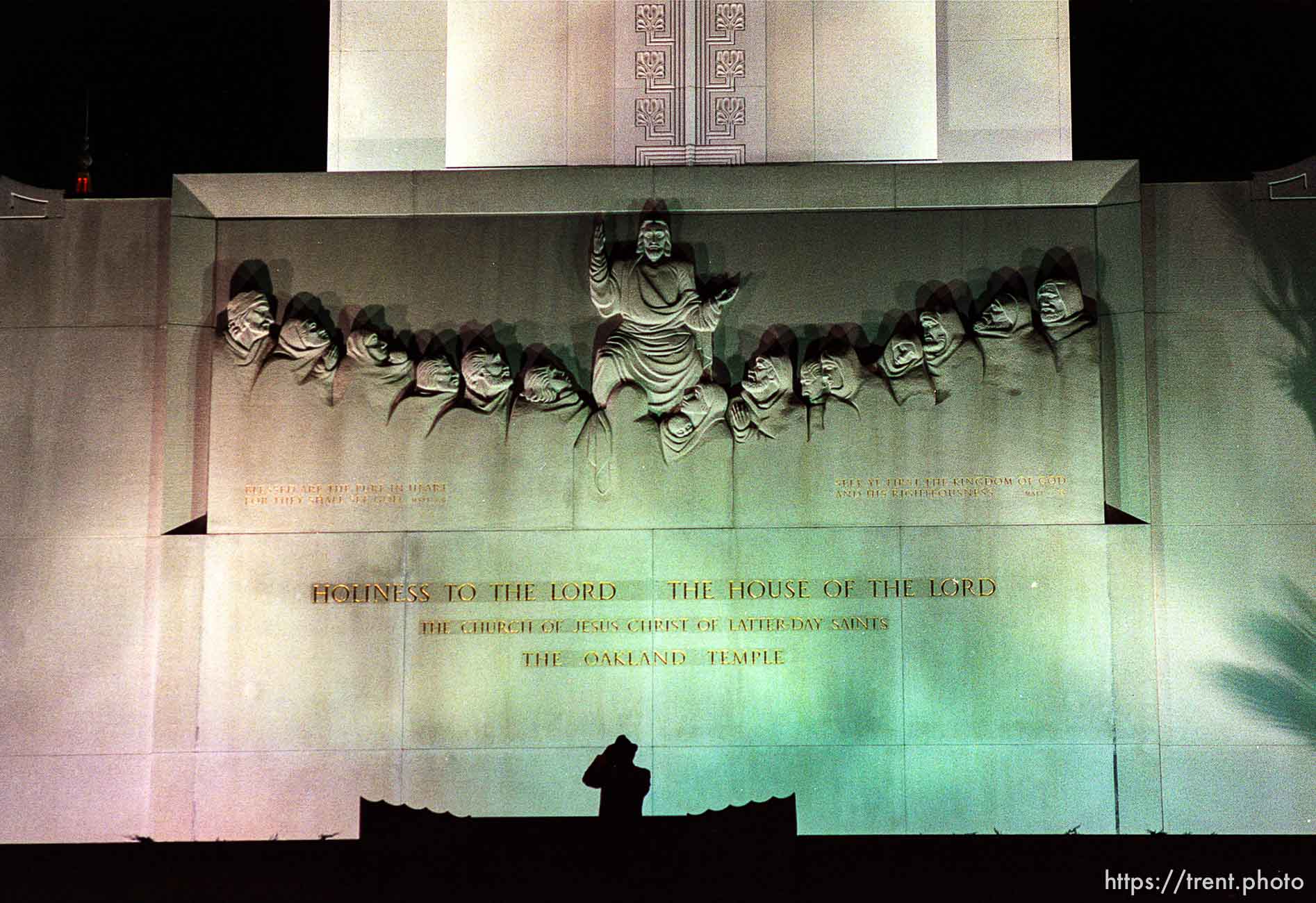 photographer at lds temple, 1987.