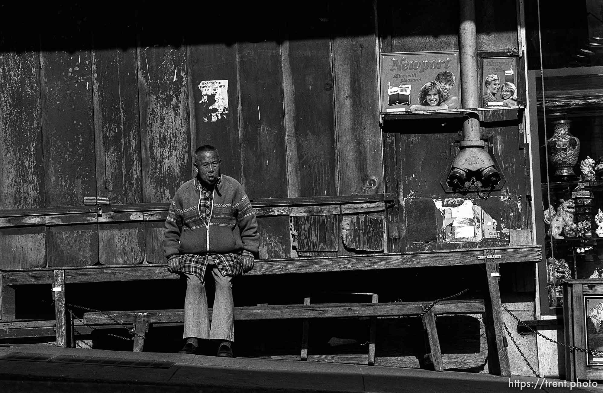 Chinatown vendor, 1987.