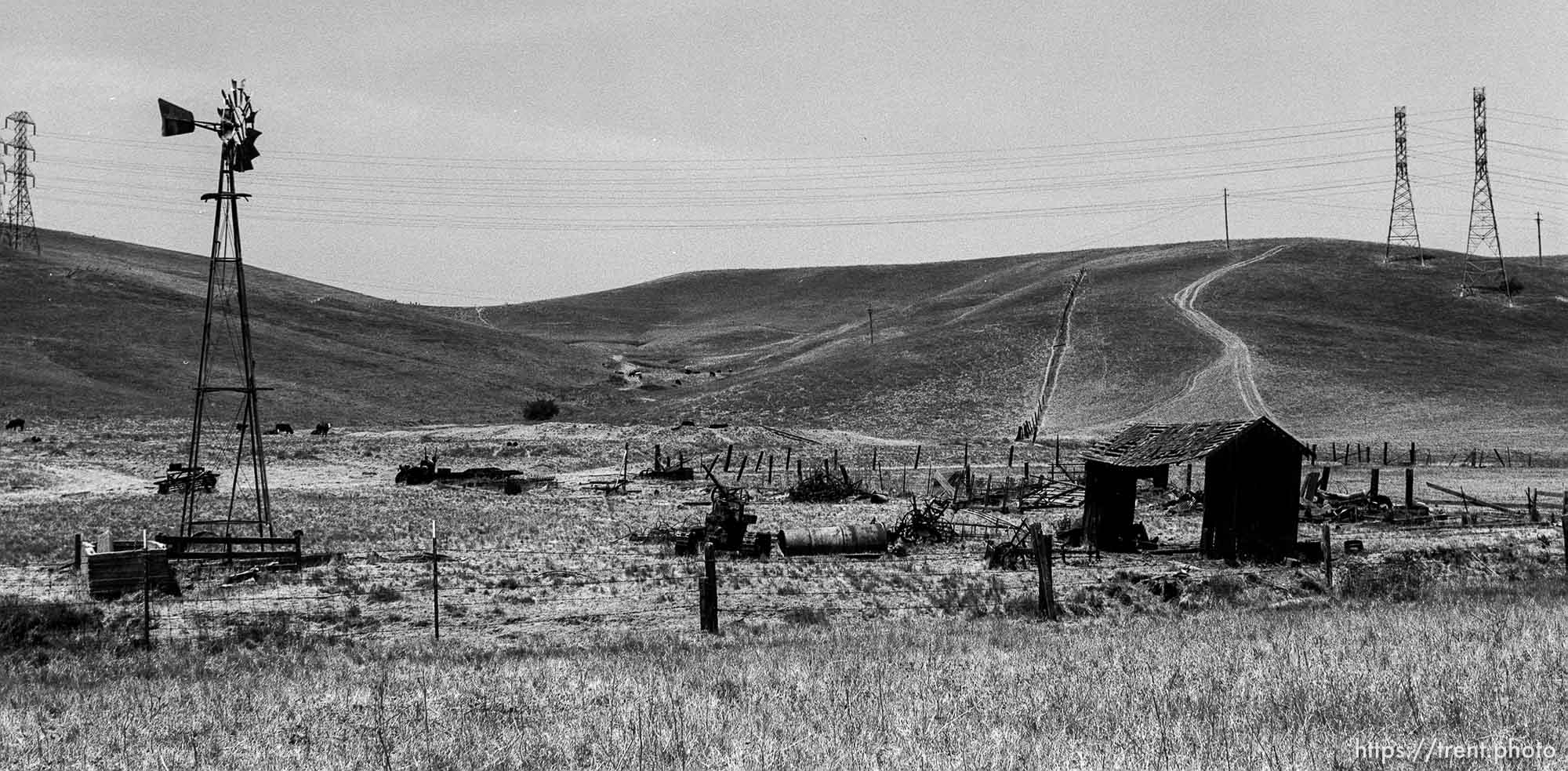 Windmill and farm on Dougherty Road.