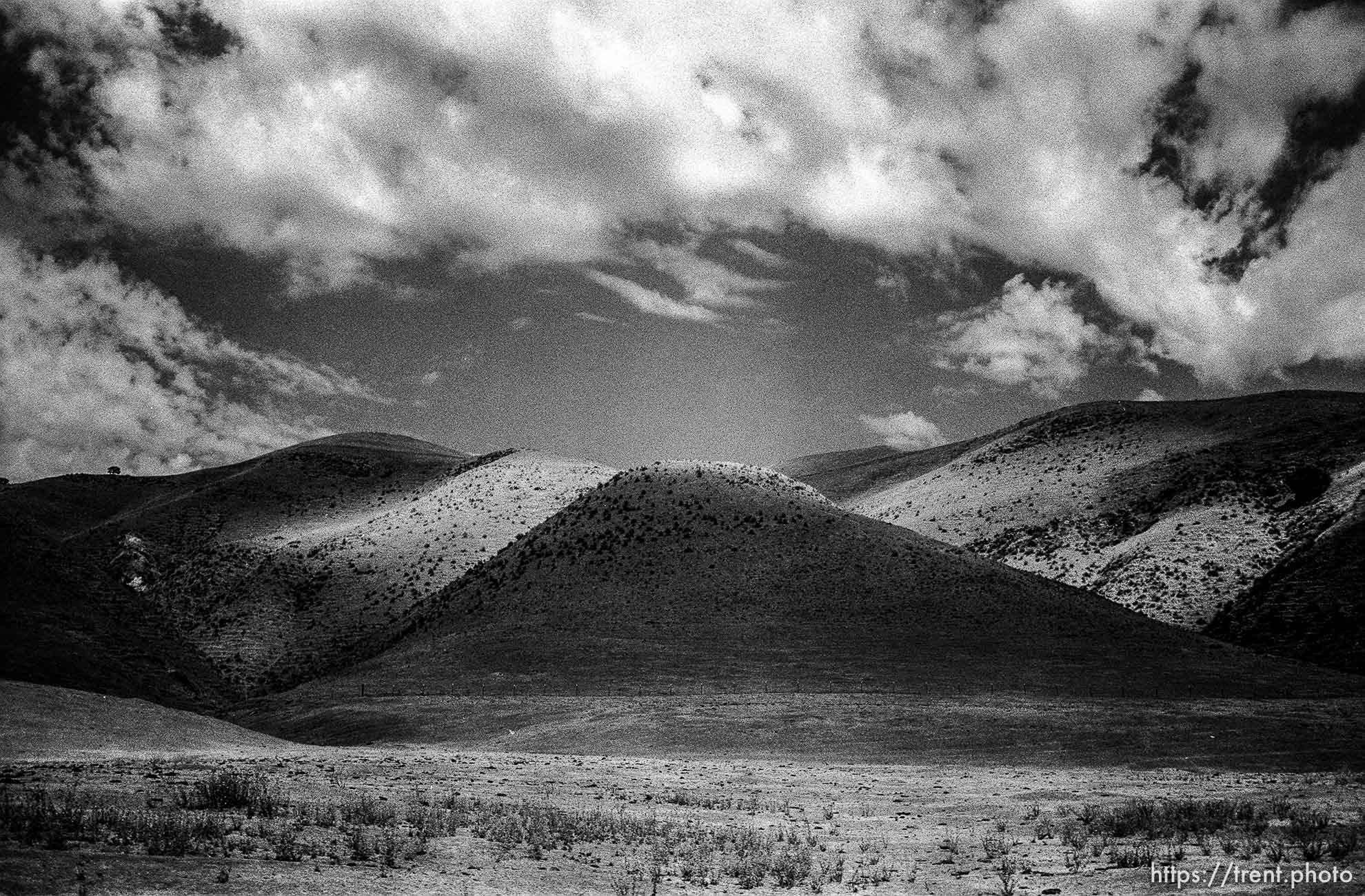 Hills and clouds