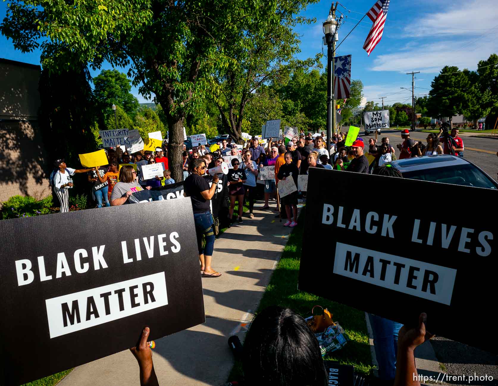 Black Lives Matter Protest at Woods Cross PD