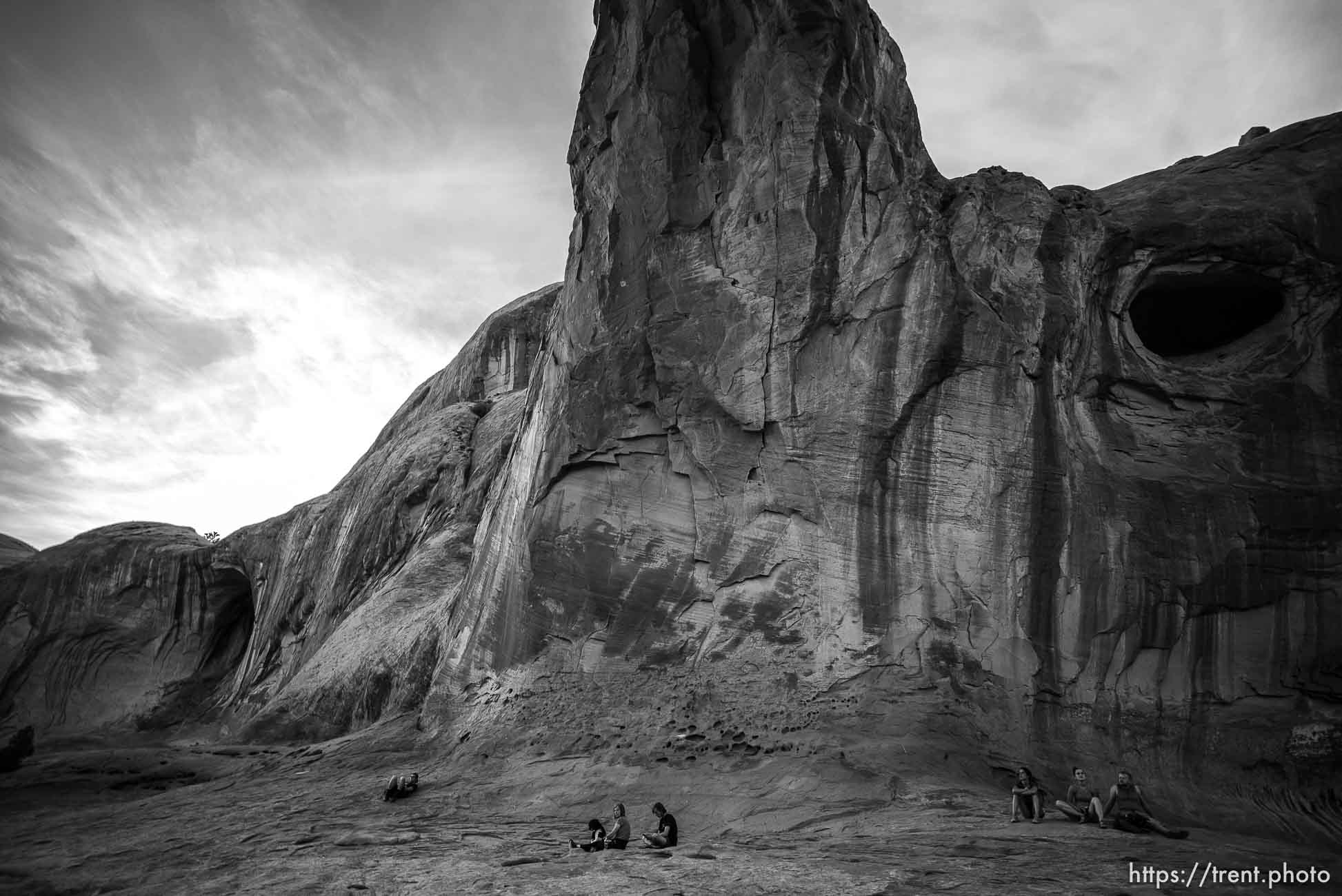 Nat Nelson, Laura Nelson, ruby at Corona Arch, Sunday June 9, 2019.