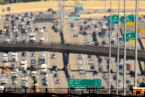 (Trent Nelson  |  The Salt Lake Tribune)  
Northbound traffic on I-15 approaching American Fork on Wednesday Aug. 28, 2019.