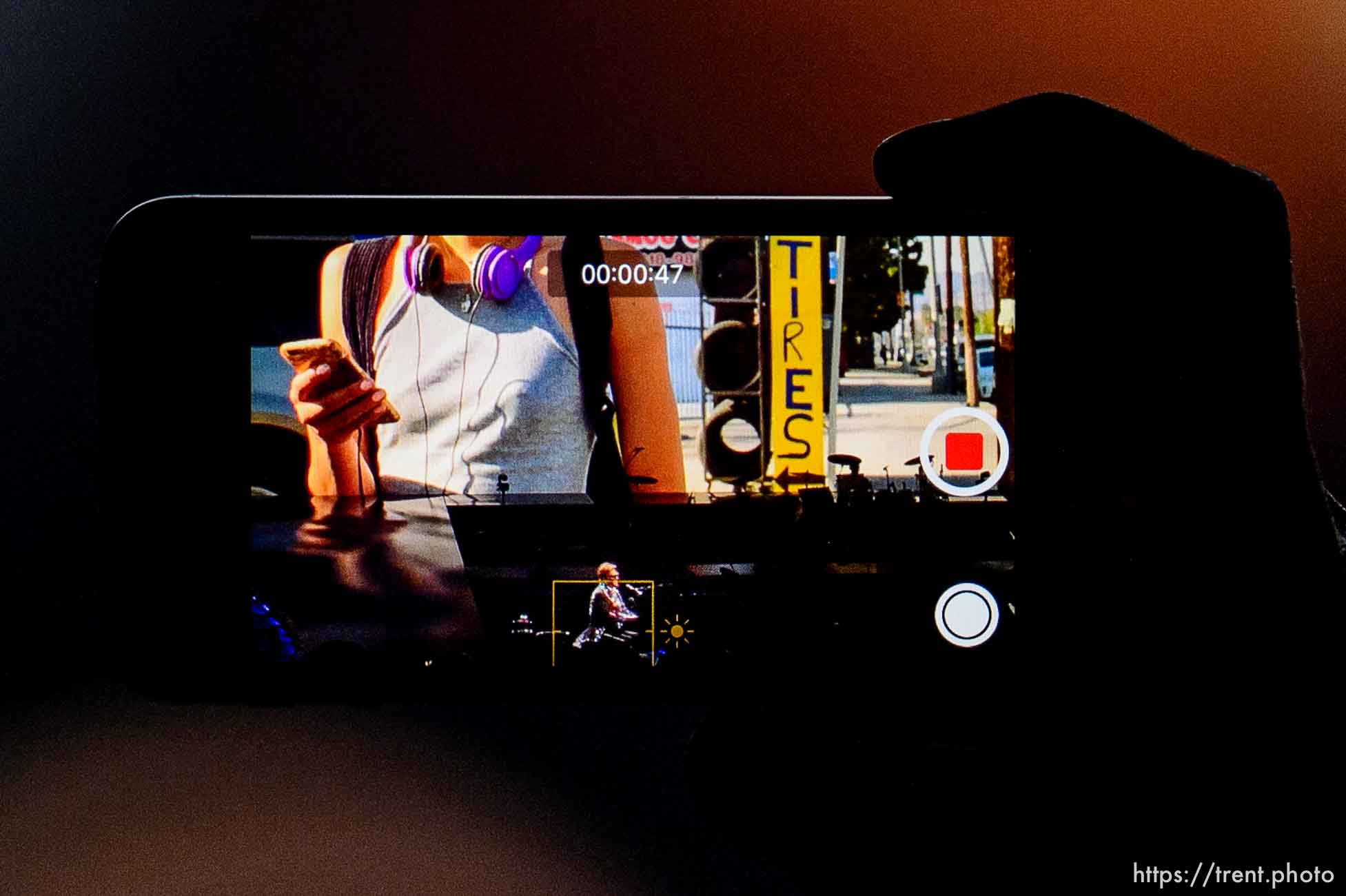 (Trent Nelson  |  The Salt Lake Tribune)  
A fan makes a video as Elton John performs in Salt Lake City on Wednesday Sept. 4, 2019.