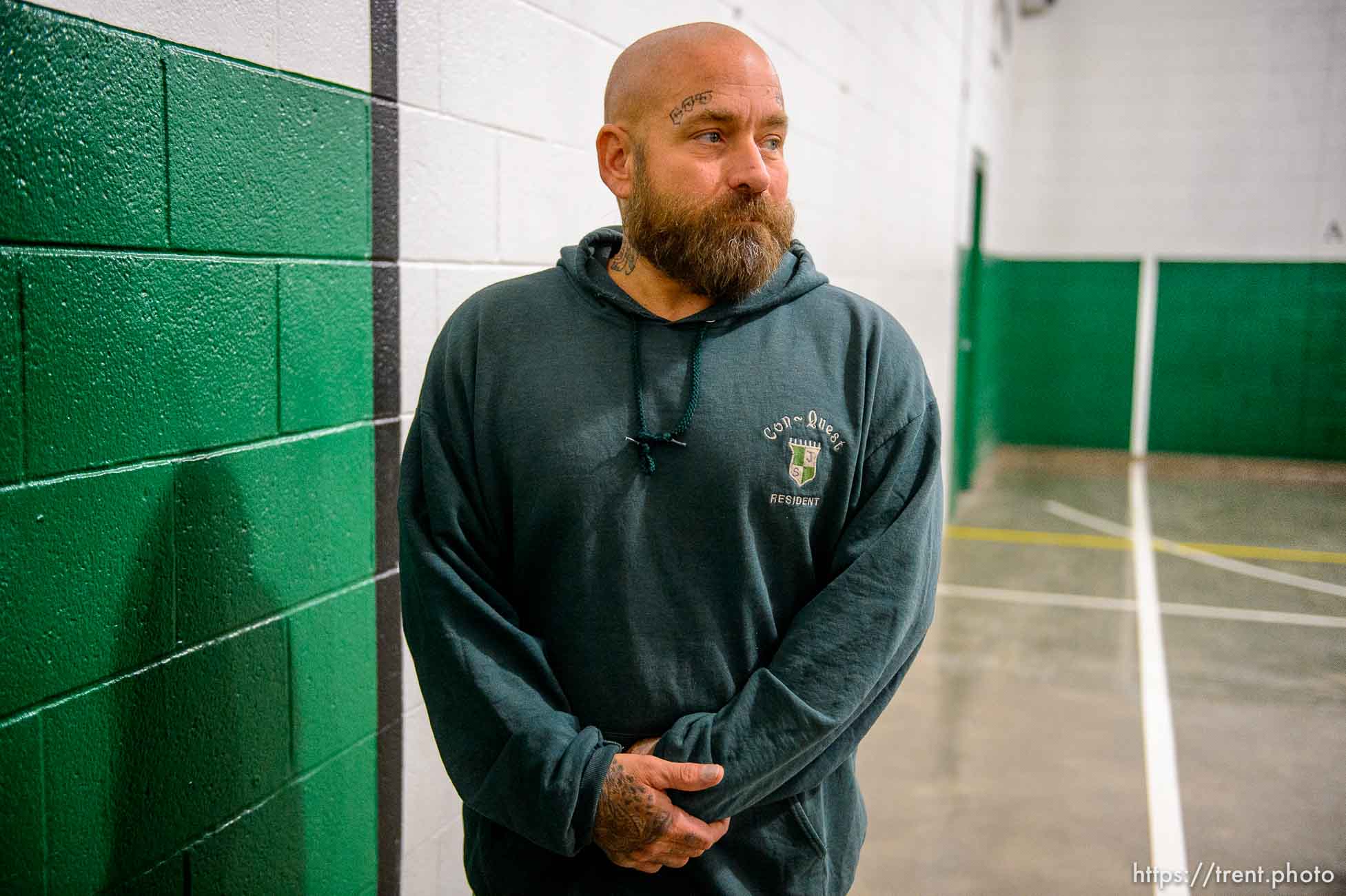 (Trent Nelson  |  The Salt Lake Tribune)
Jeff Zorad, an inmate at the Utah State Prison, at a meeting of the New Visions Speech Club in the prison's Promontory facility in Draper on Tuesday Dec. 3, 2019.