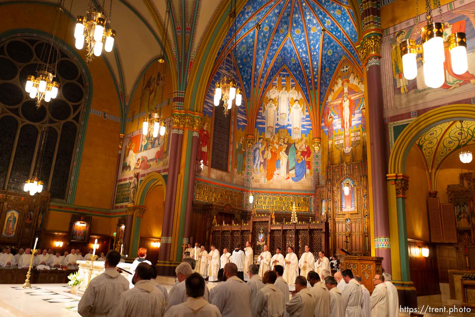 (Trent Nelson  |  The Salt Lake Tribune) A Mass where five men were ordained to the Office of Deacon at the Cathedral of the Madeleine in Salt Lake City on Friday, Jan. 31, 2020.