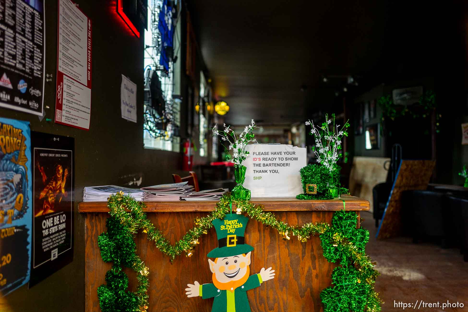 (Trent Nelson  |  The Salt Lake Tribune) Sugar House Pub in Salt Lake City, closed and empty on Tuesday, April 7, 2020.