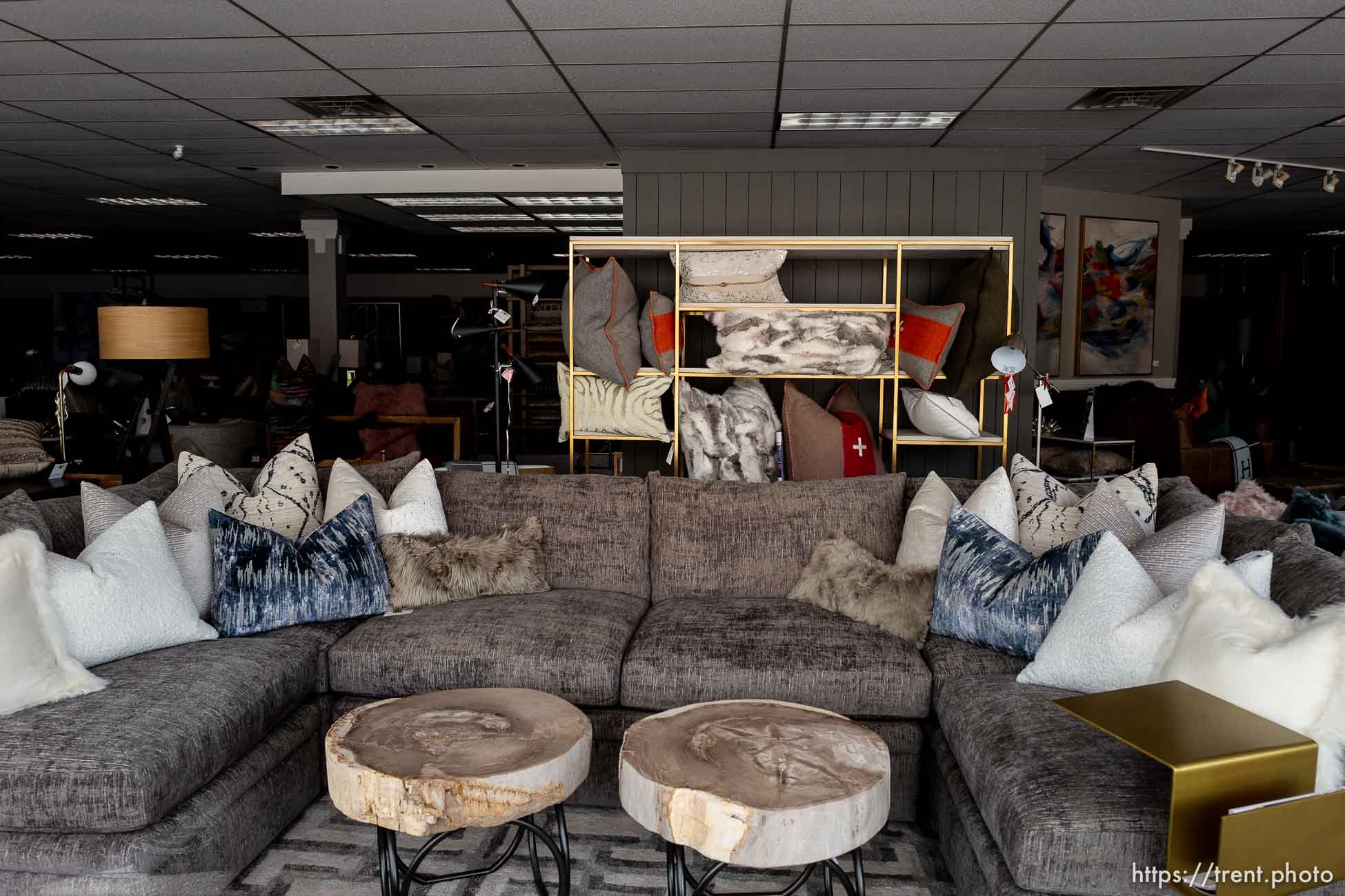 (Trent Nelson  |  The Salt Lake Tribune) Madison McCord Interiors Contemporary in Salt Lake City, closed and empty on Tuesday, April 7, 2020.