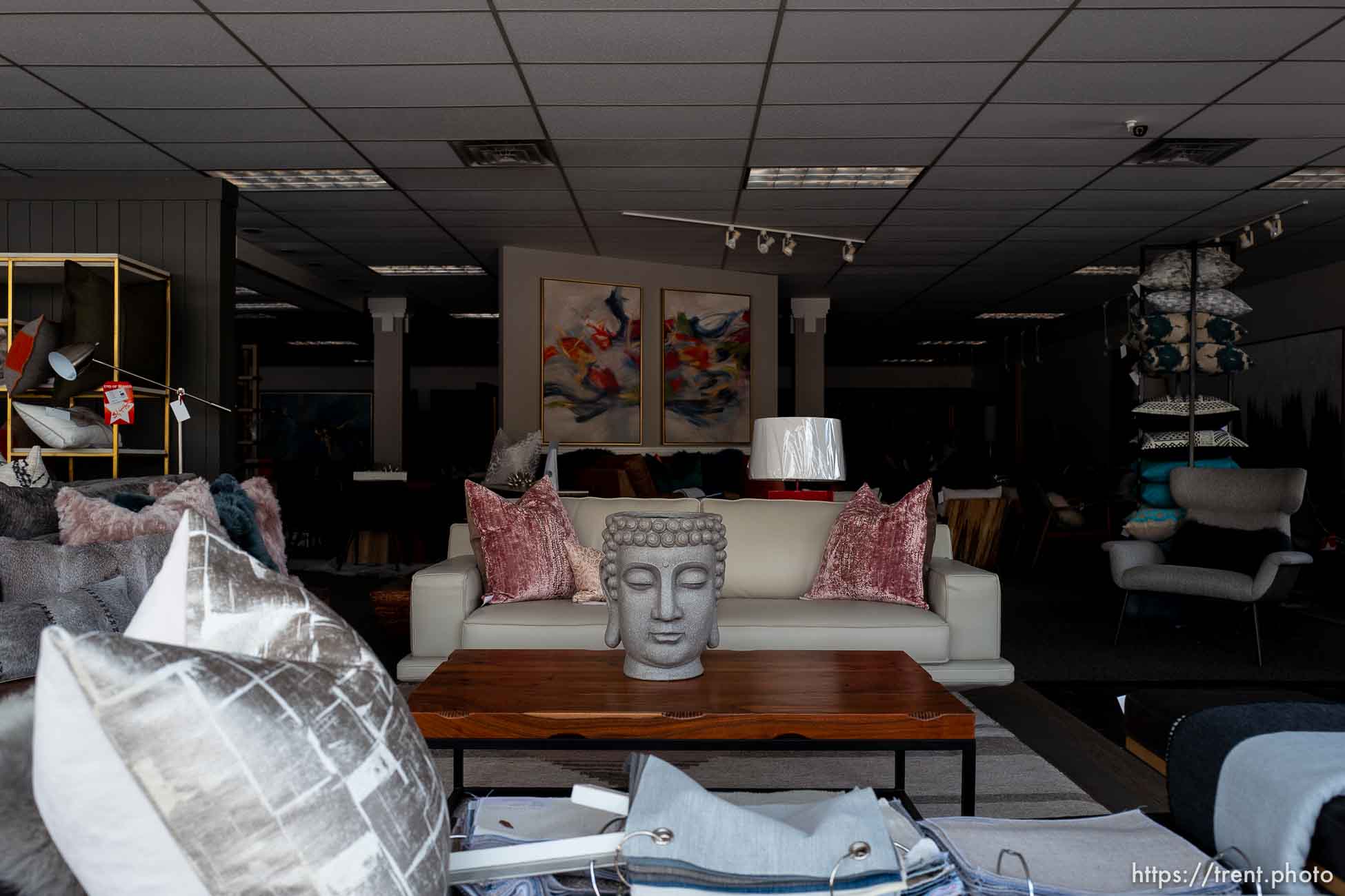 (Trent Nelson  |  The Salt Lake Tribune) Madison McCord Interiors Contemporary in Salt Lake City, closed and empty on Tuesday, April 7, 2020.