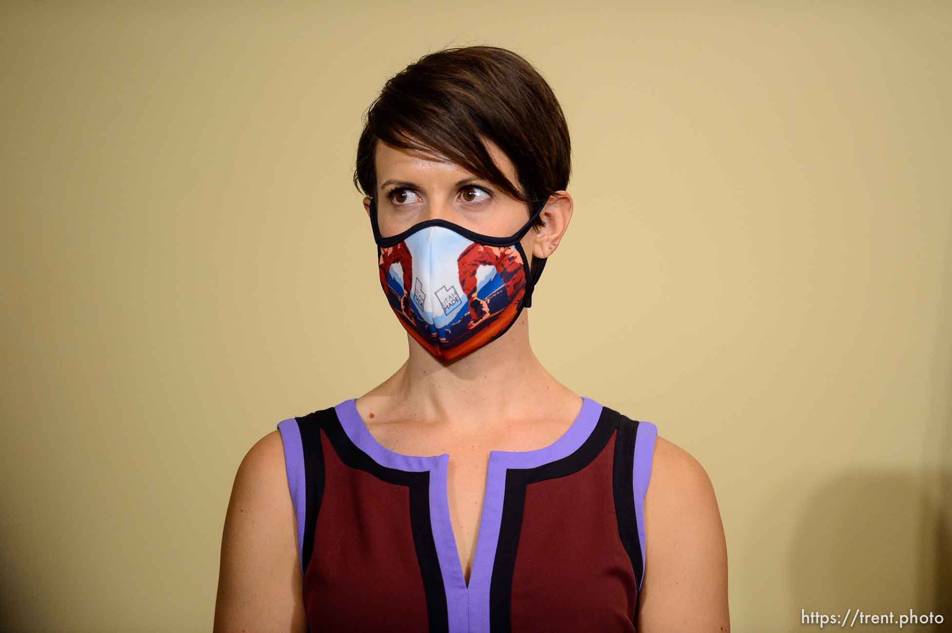 (Trent Nelson  |  The Salt Lake Tribune) Dr. Angela Dunn, state epidemiologist with the Utah Department of Health, at a news conference in Salt Lake City on Thursday, May 28, 2020.