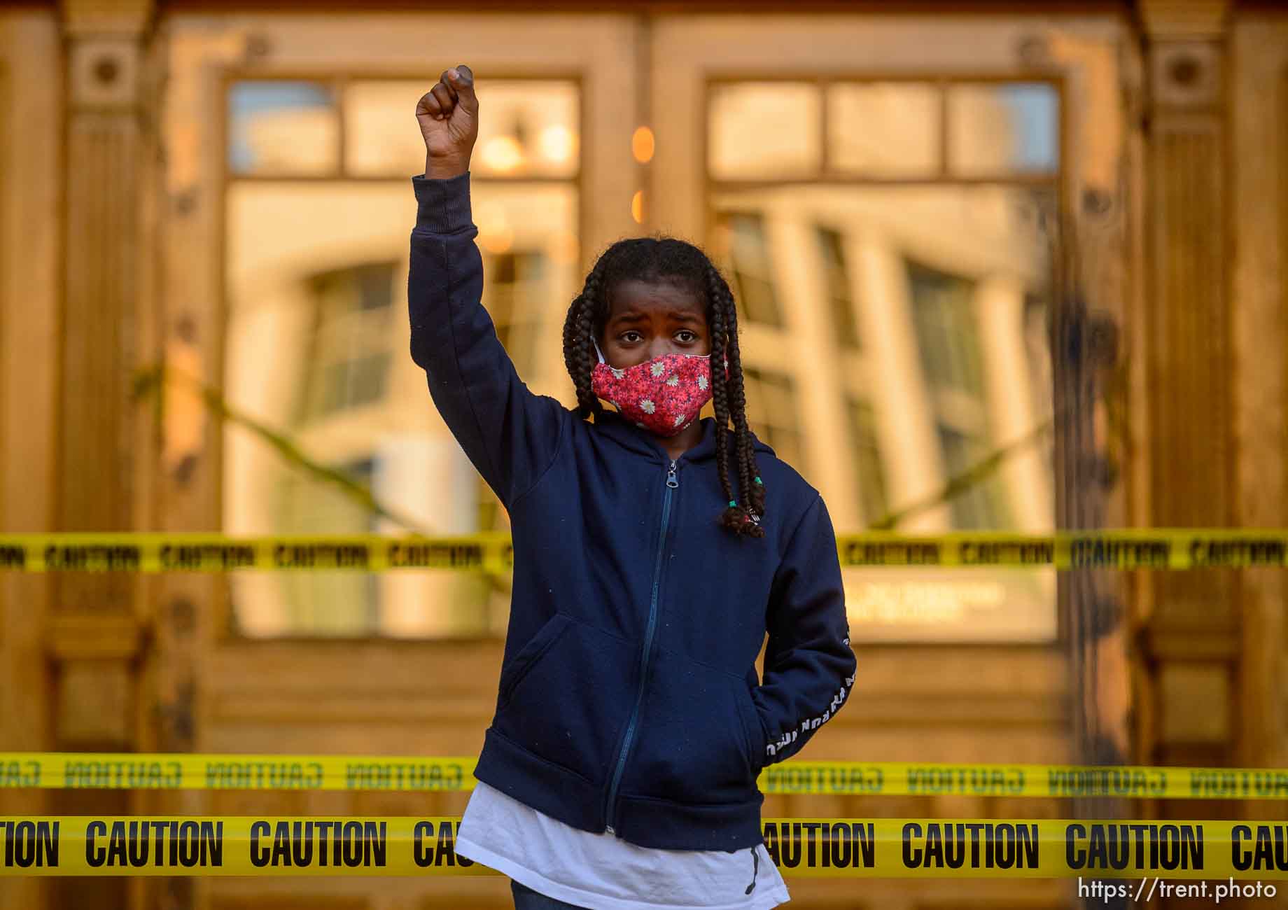 (Trent Nelson  |  The Salt Lake Tribune) Black Lives Matter protest at City Hall Salt Lake City on Wednesday, June 10, 2020.