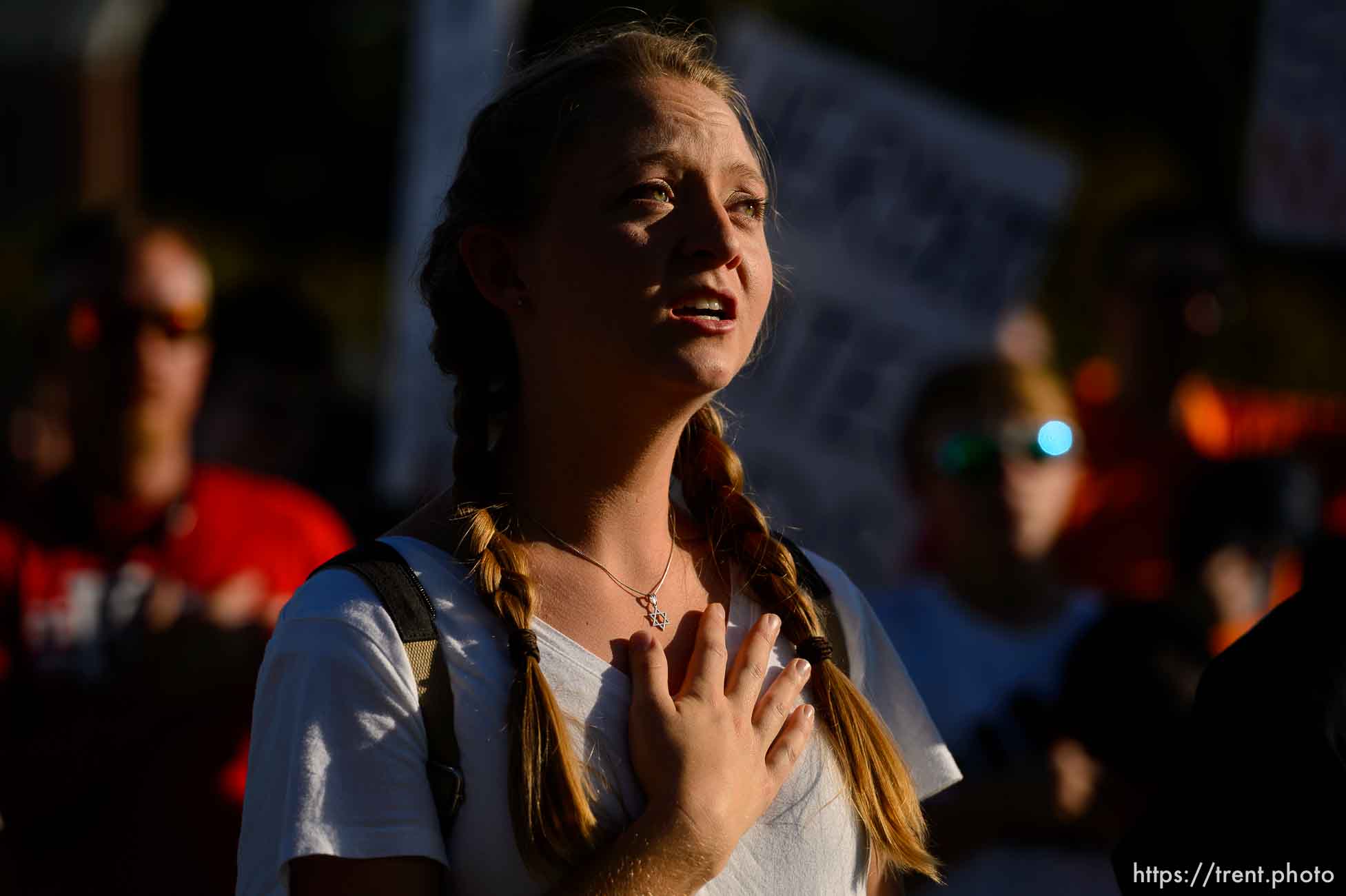 (Trent Nelson  |  The Salt Lake Tribune) A rally protesting government mask mandates at the State Capitol in Salt Lake City on Saturday, Sept. 5, 2020.