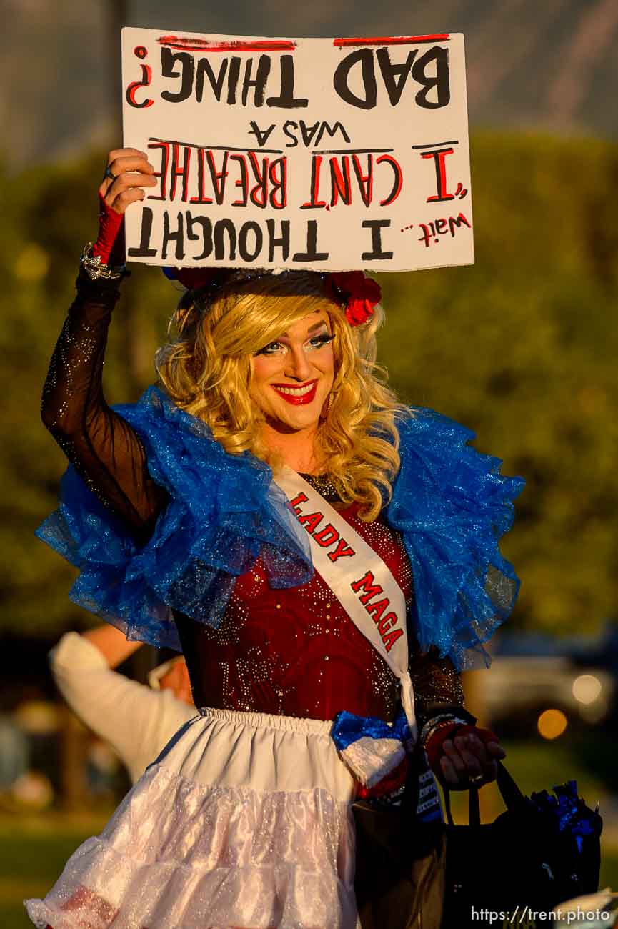 (Trent Nelson  |  The Salt Lake Tribune) A rally protesting government mask mandates at the State Capitol in Salt Lake City on Saturday, Sept. 5, 2020.