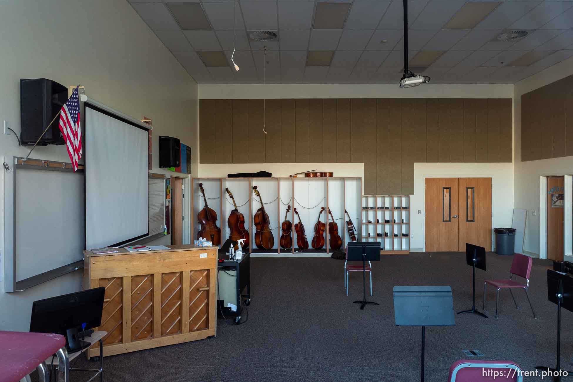 (Trent Nelson  |  The Salt Lake Tribune) An empty classroom at Glendale Middle School in Salt Lake City on Friday, Dec. 4, 2020.